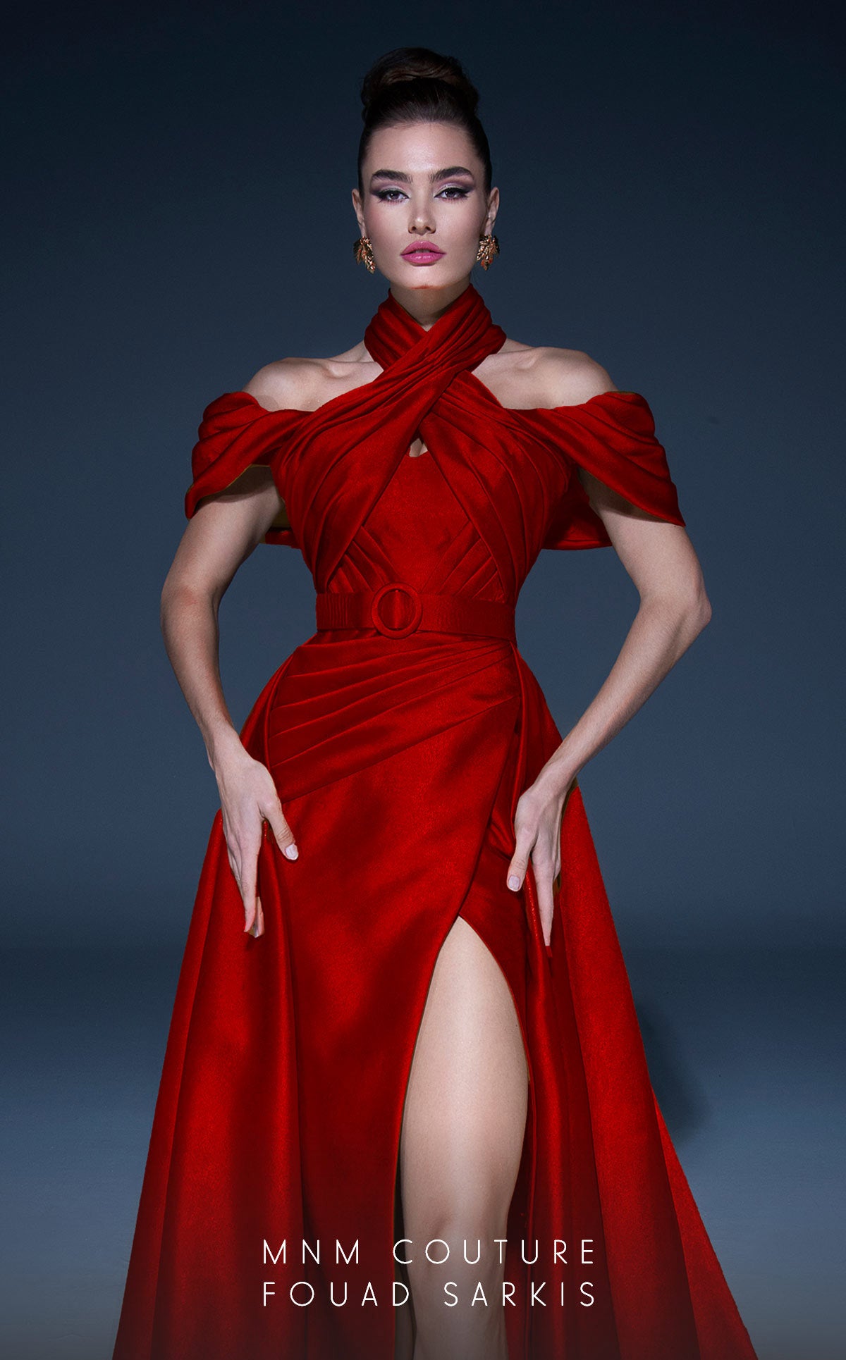 Fouad Sarkis 2776 Couture Evening Gown