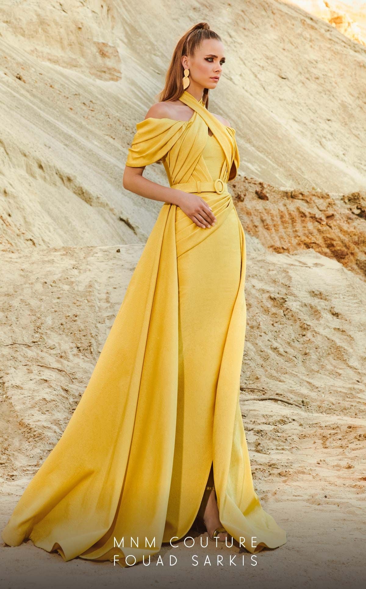 Fouad Sarkis 2776 Couture Evening Gown
