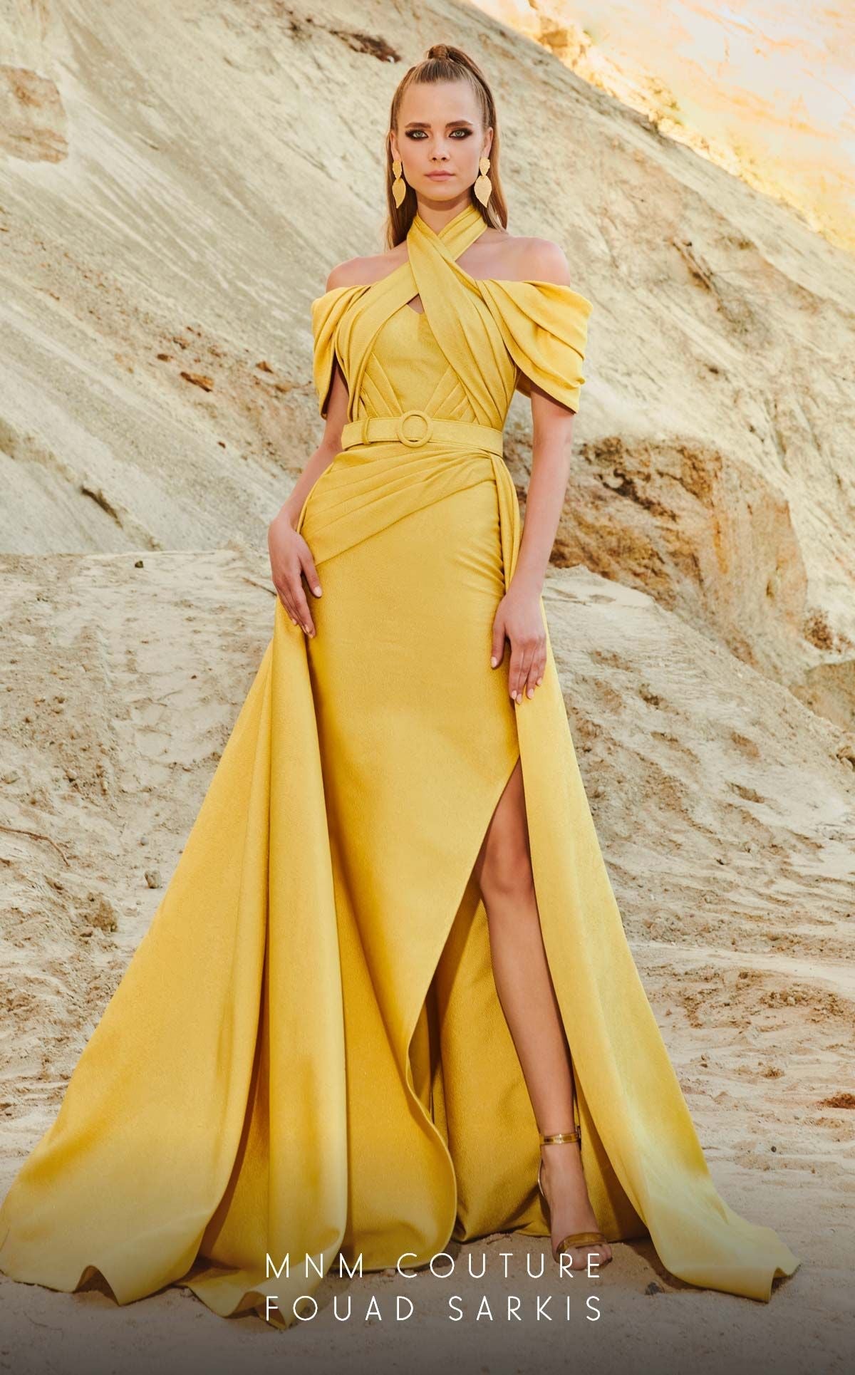 Fouad Sarkis 2776 Couture Evening Gown