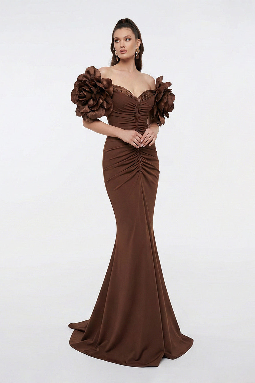 Fouad Sarkis F02774A Romantic Feminine Couture Gown