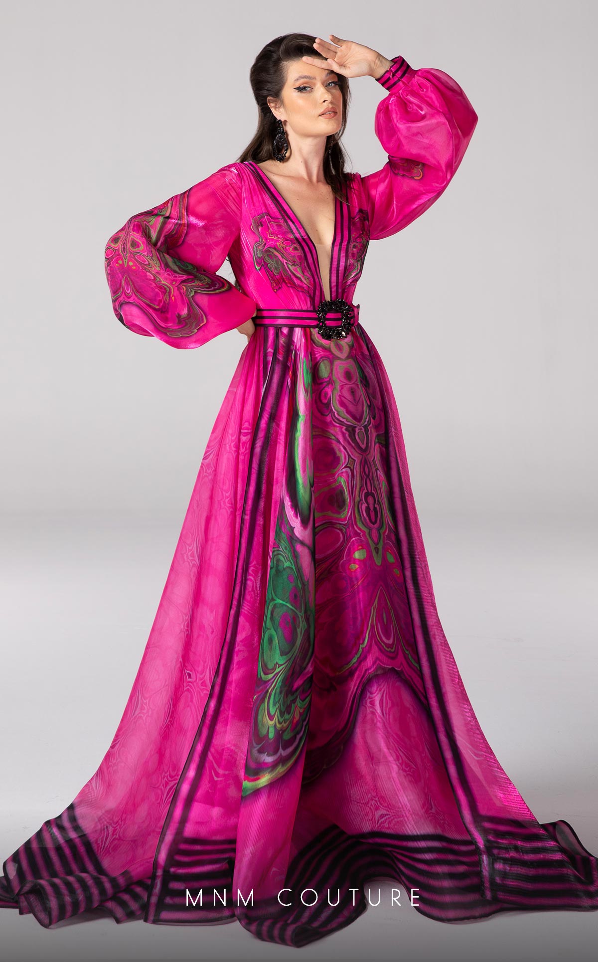 Fouad Sarkis F02839 Couture Evening Gown