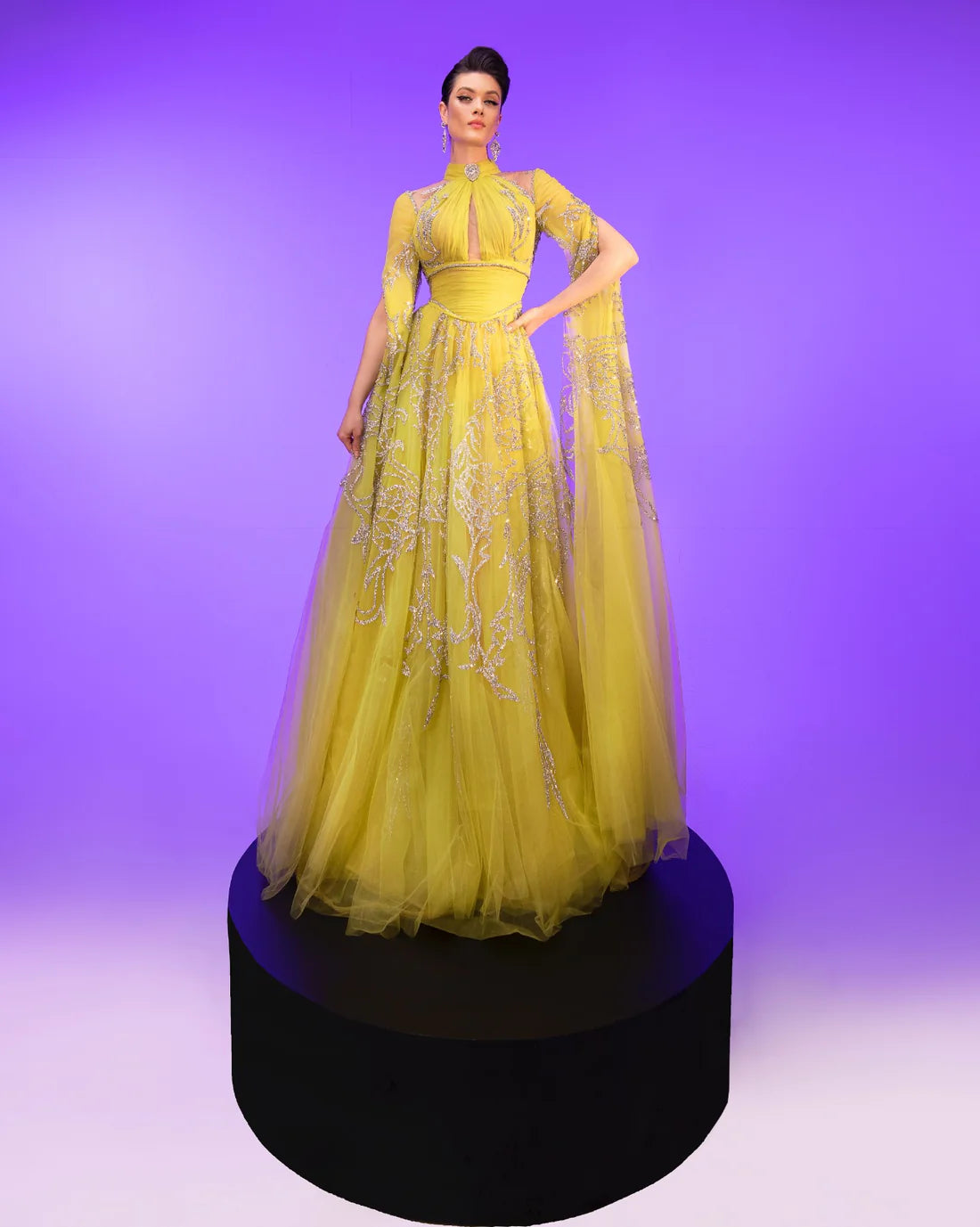 Fouad Sarkis F02844 Couture Evening Gown