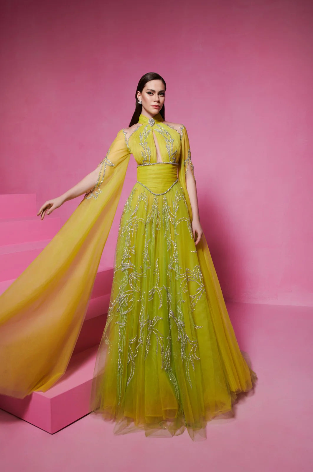 Fouad Sarkis F02844 Couture Evening Gown