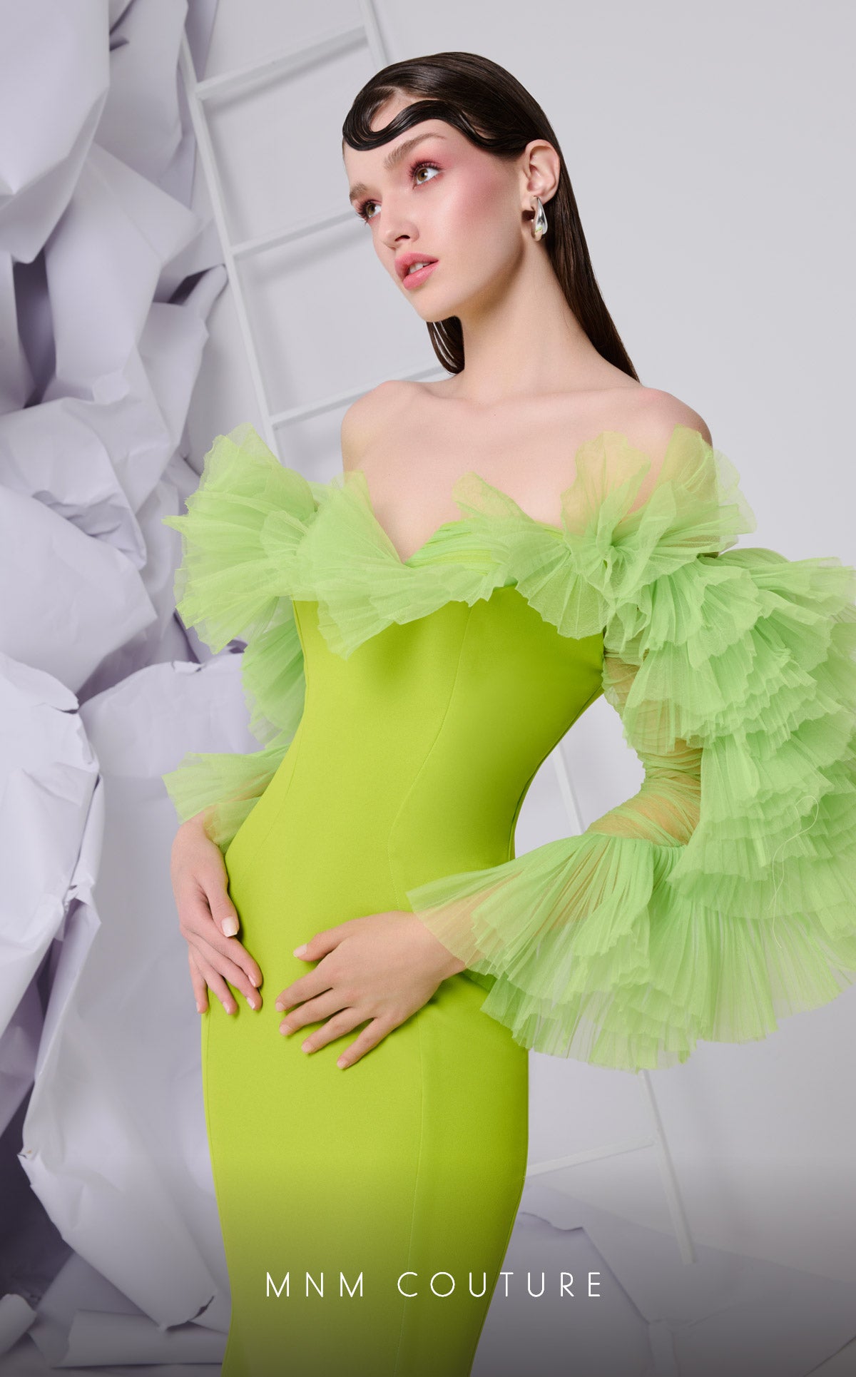 Fouad Sarkis F02850 Couture Evening Gown
