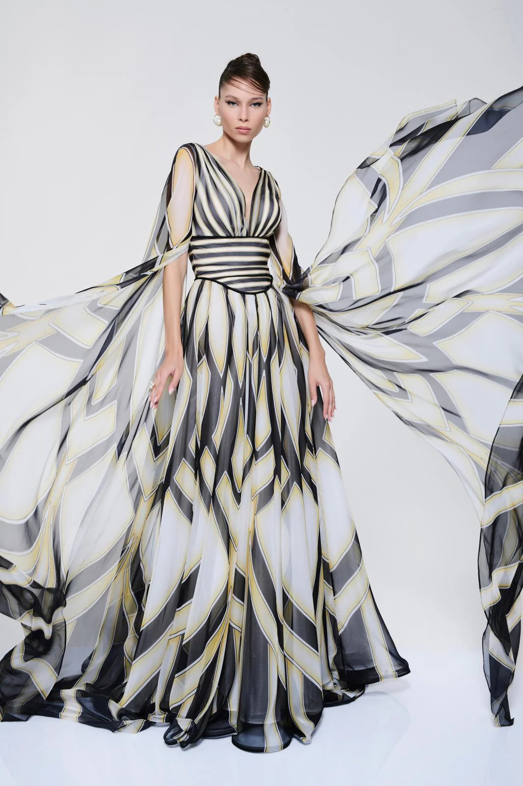 Fouad Sarkis F02862 Couture Evening Gown