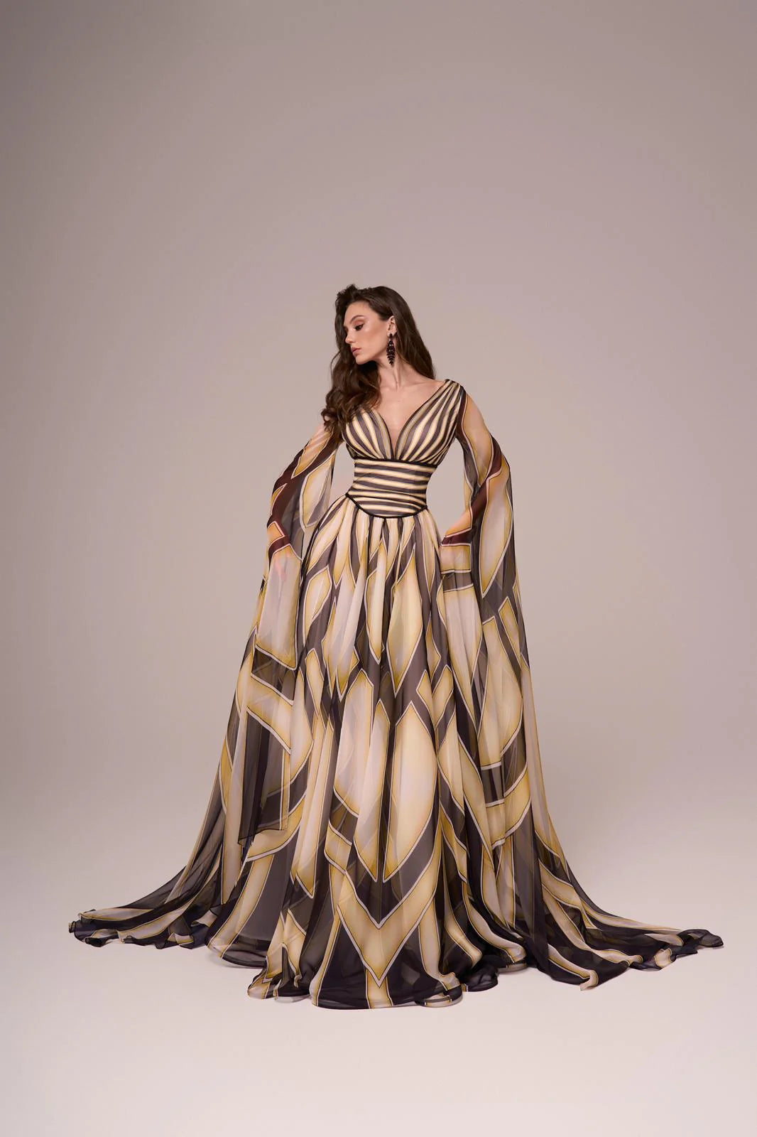 Fouad Sarkis F02862 Couture Evening Gown