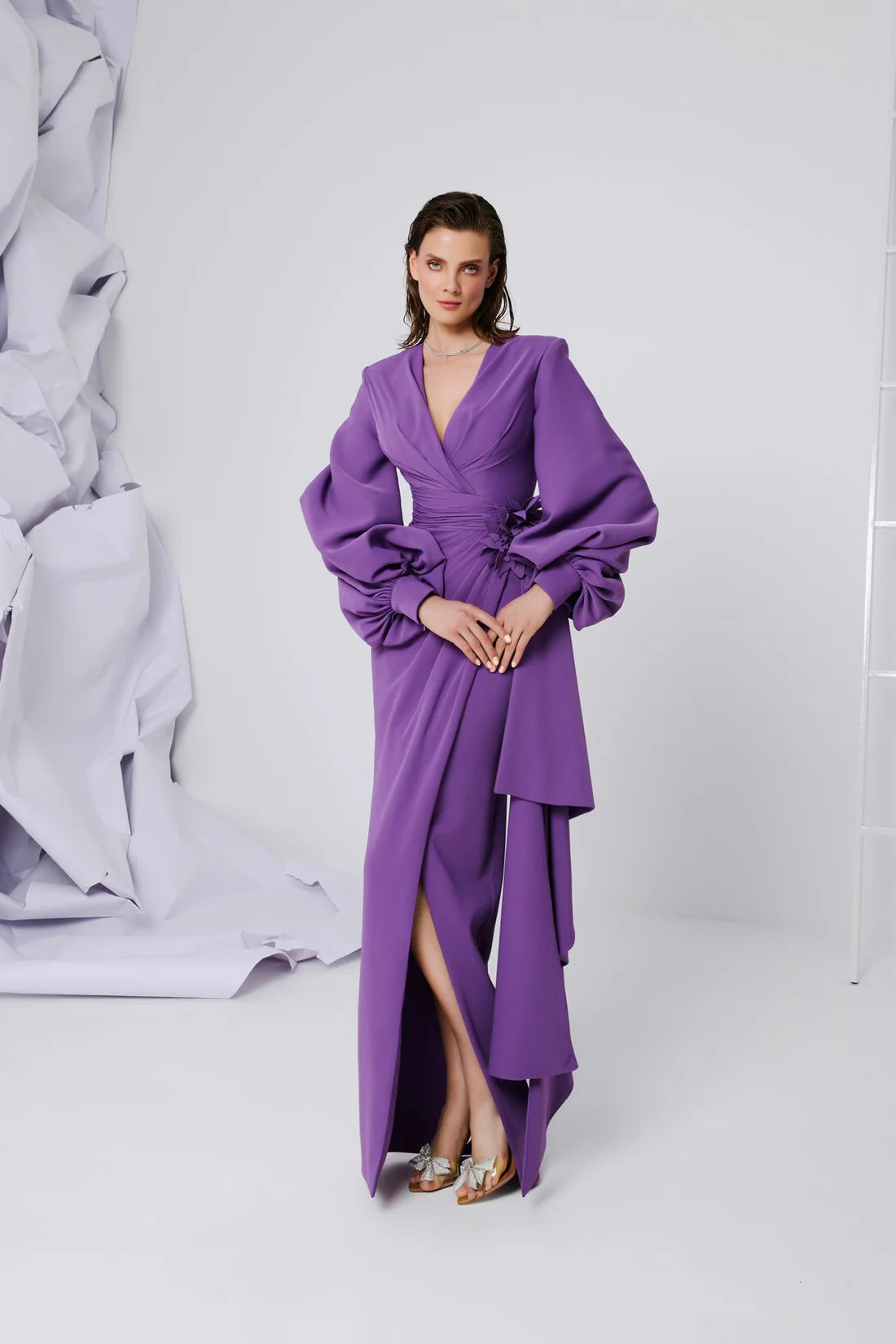 Fouad Sarkis F02866 Couture Evening Gown