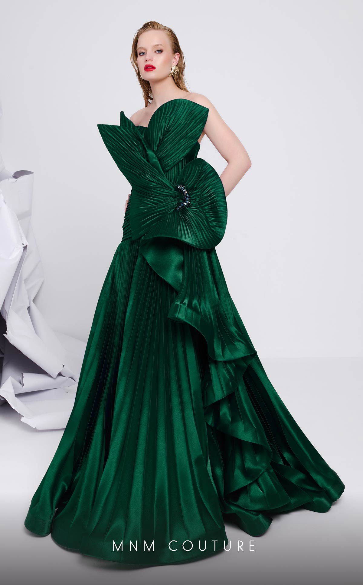 Fouad Sarkis F02867 Couture Evening Gown