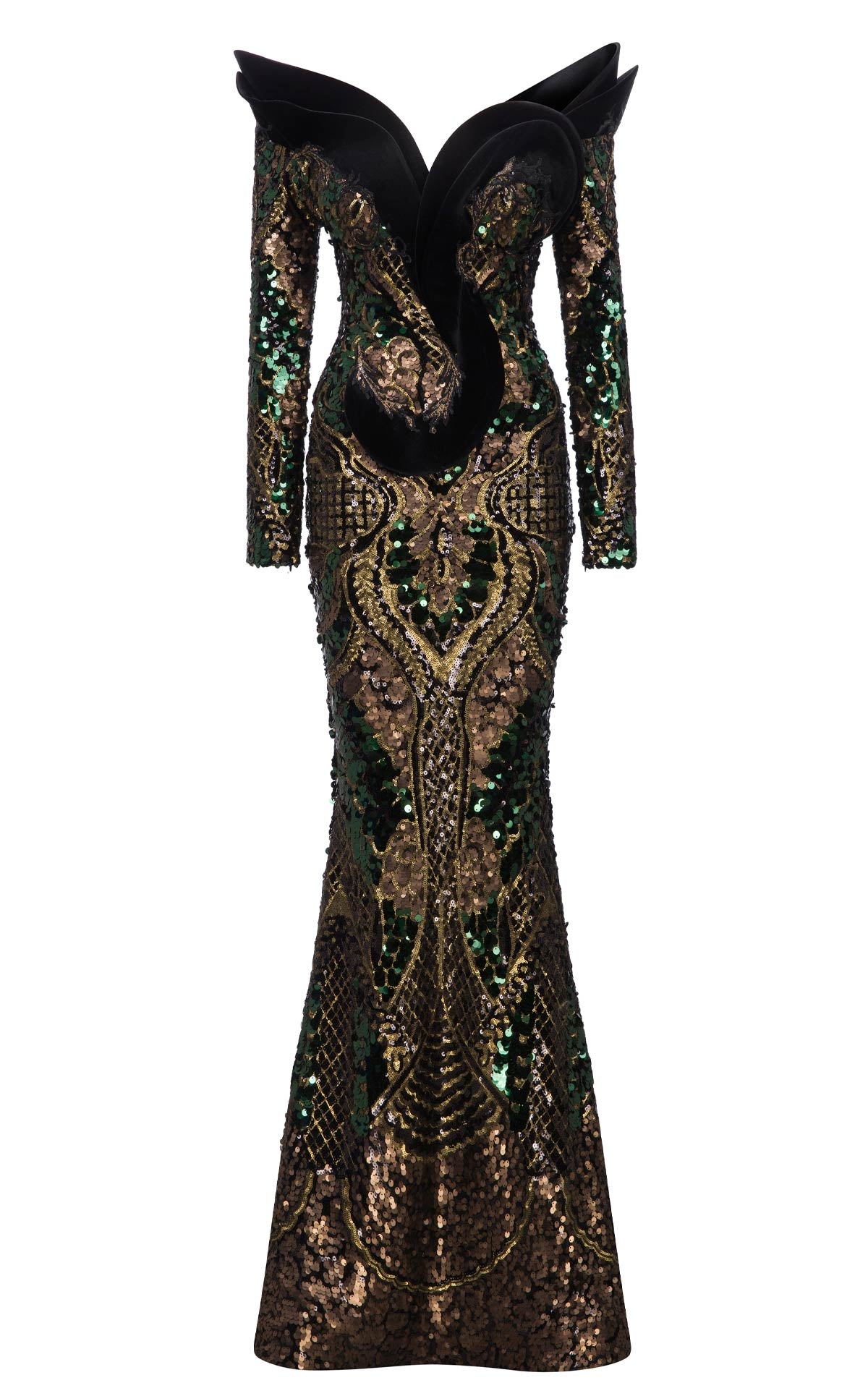 Fouad Sarkis F02896 Couture Evening Gown