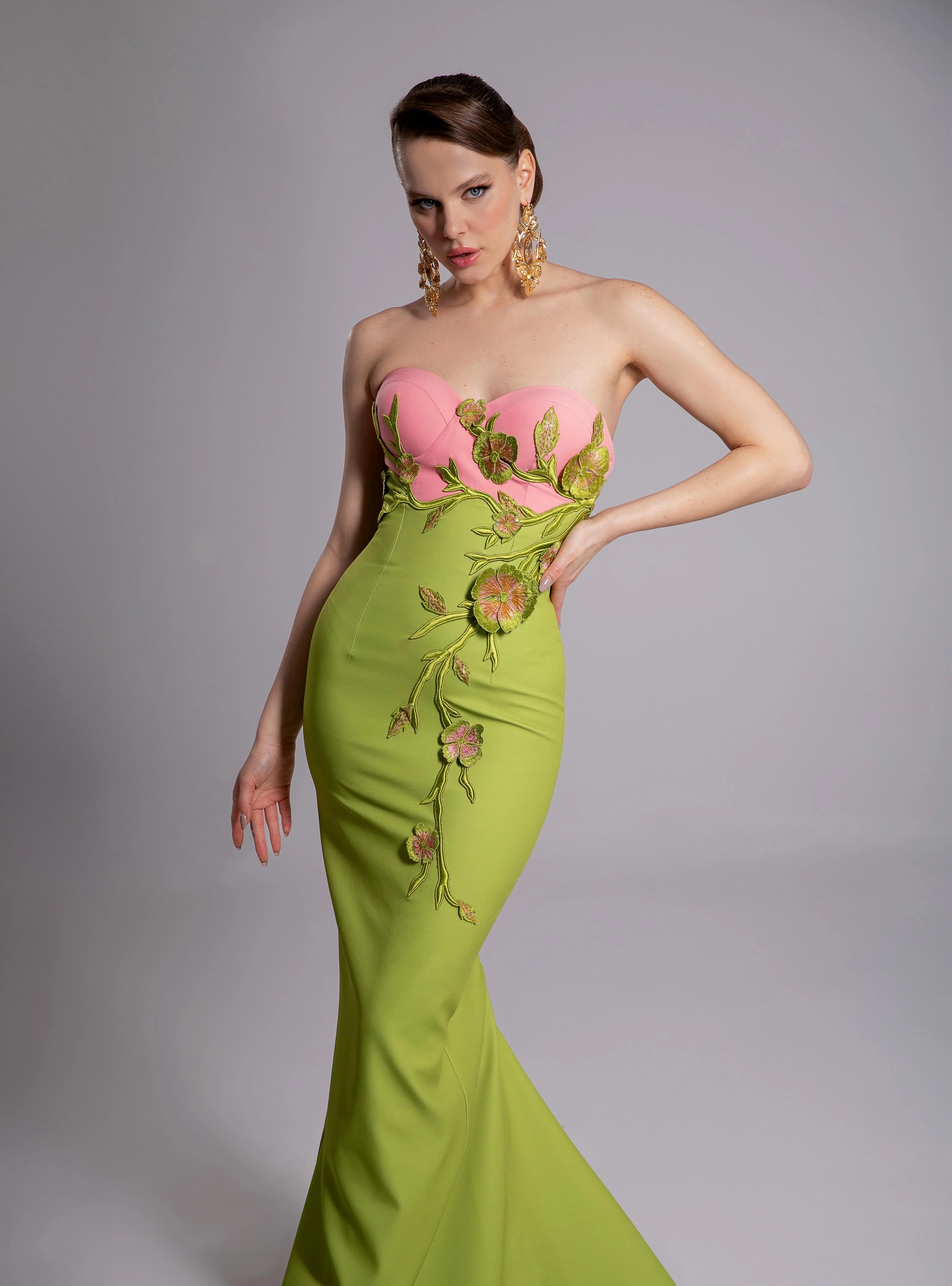 Fouad Sarkis F02917 Couture Evening Gown