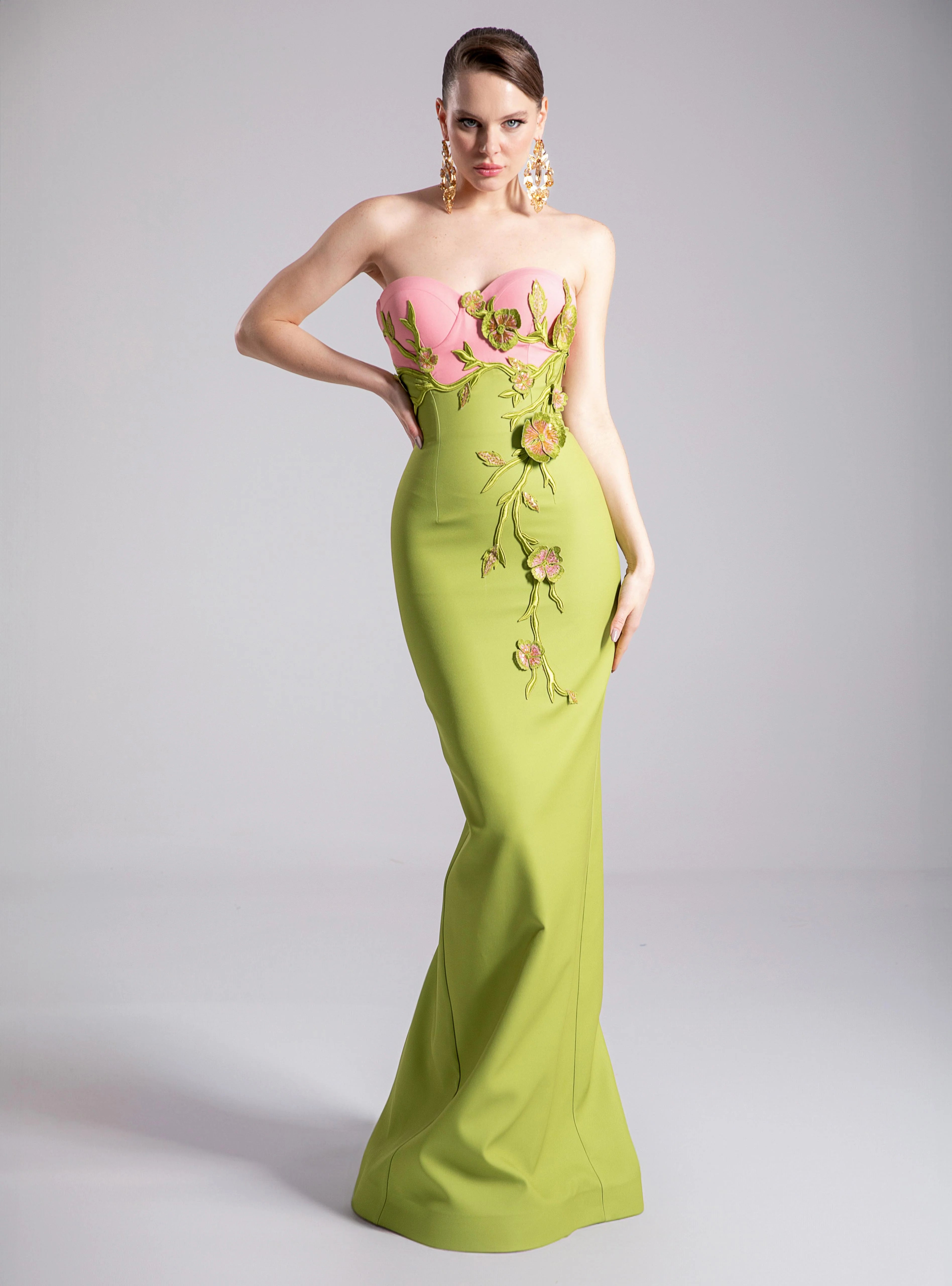 Fouad Sarkis F02917 Couture Evening Gown