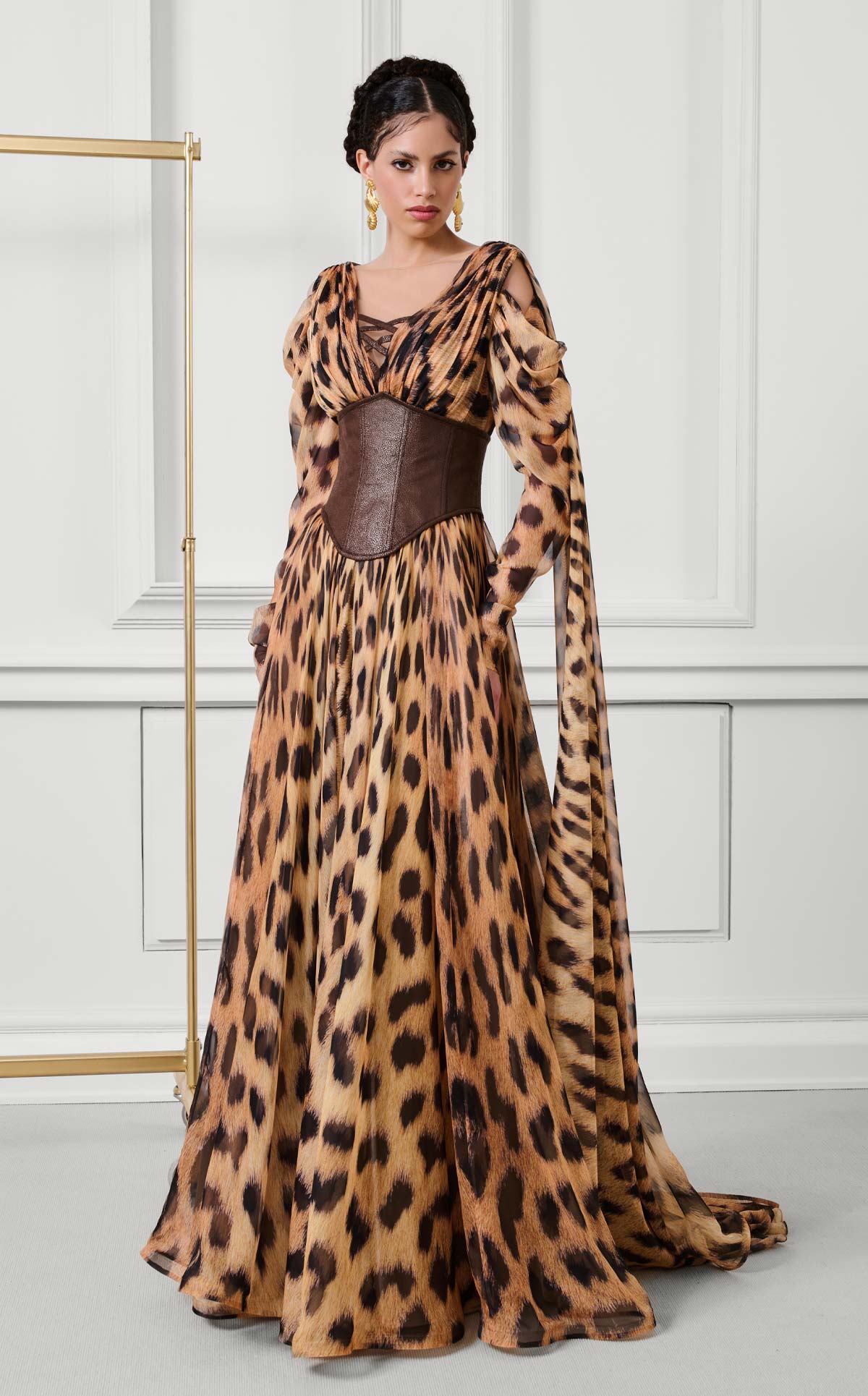 Fouad Sarkis F02921 Couture Evening Gown