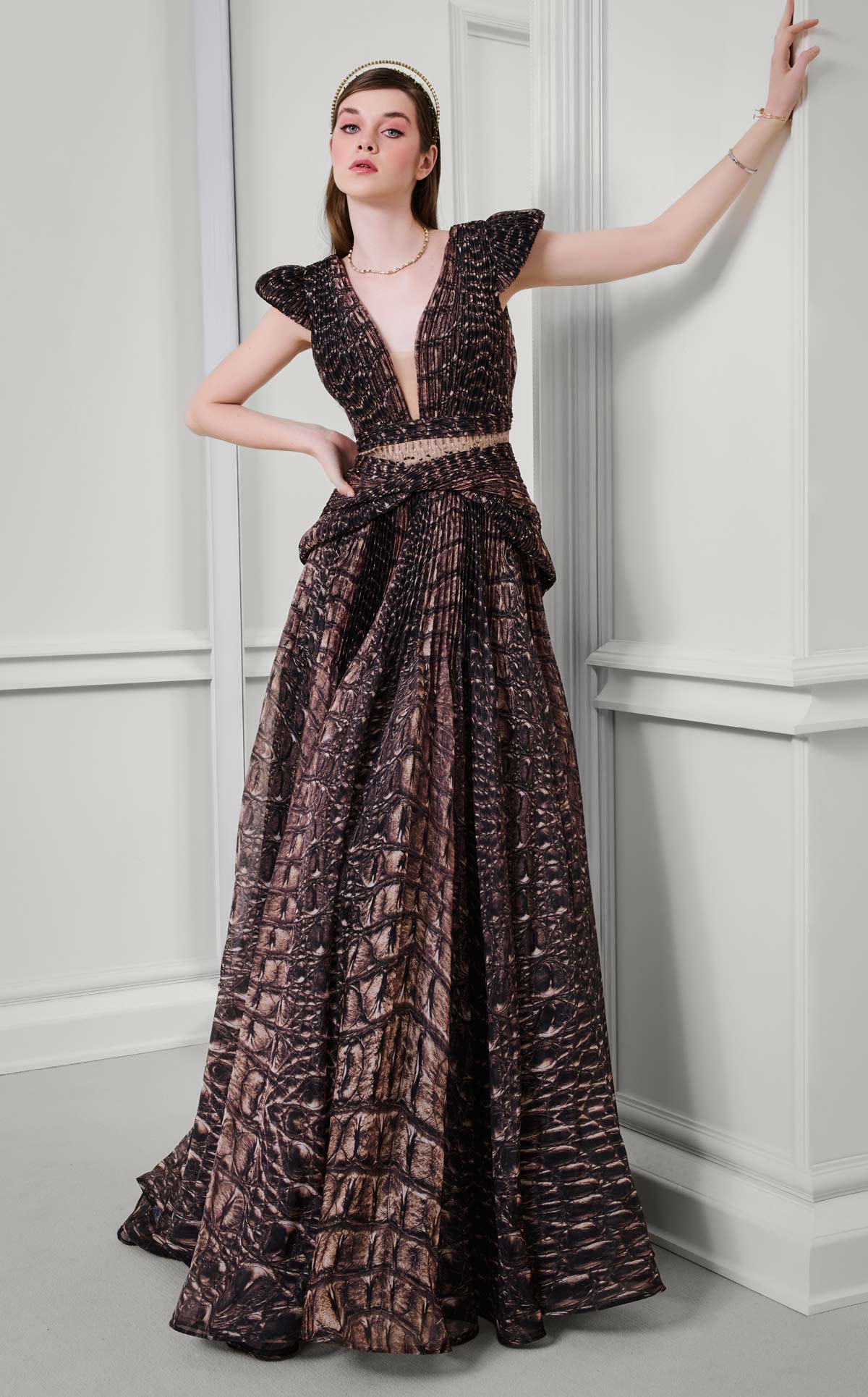 Fouad Sarkis F02922 Couture Evening Gown