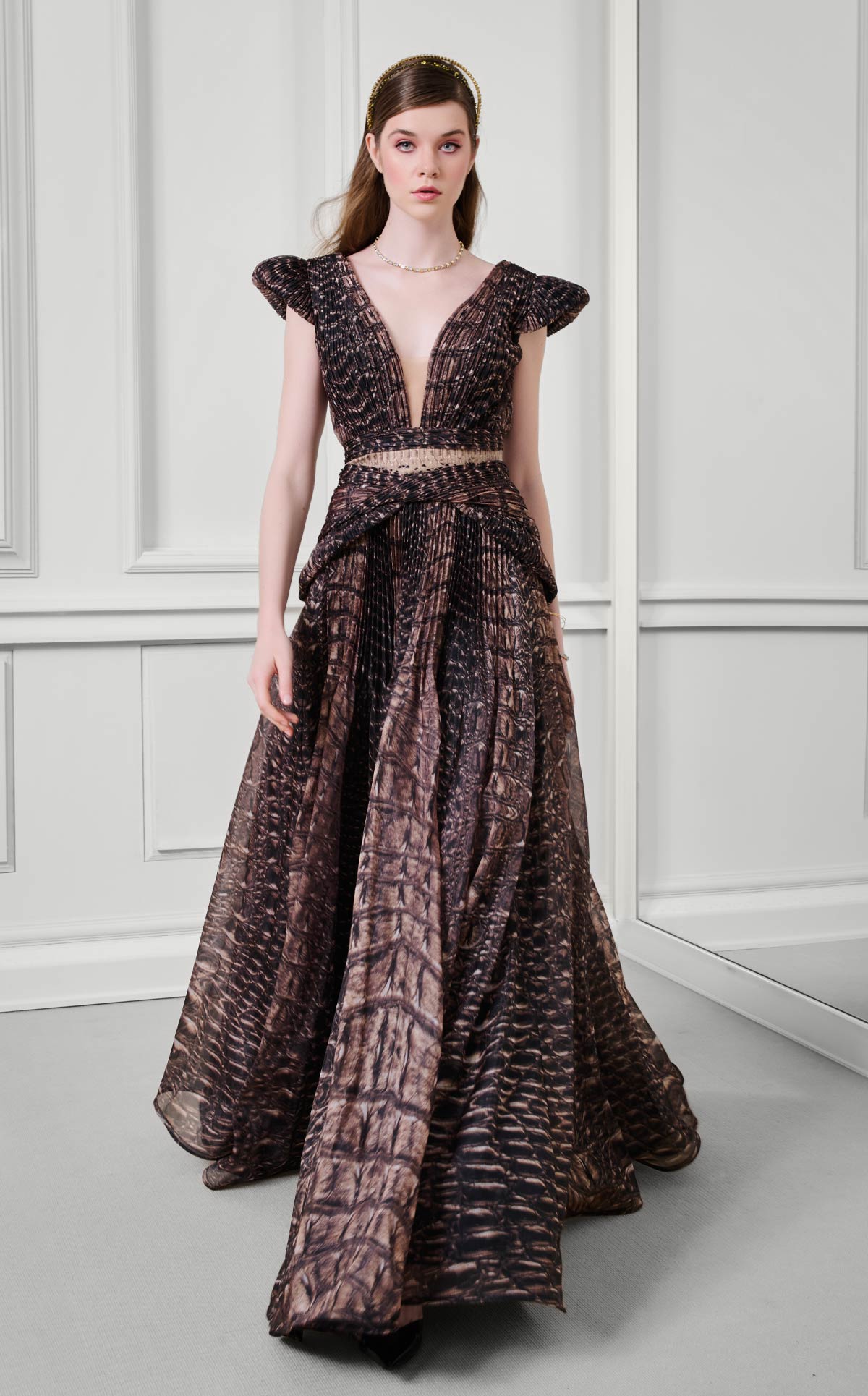 Fouad Sarkis F02922 Couture Evening Gown
