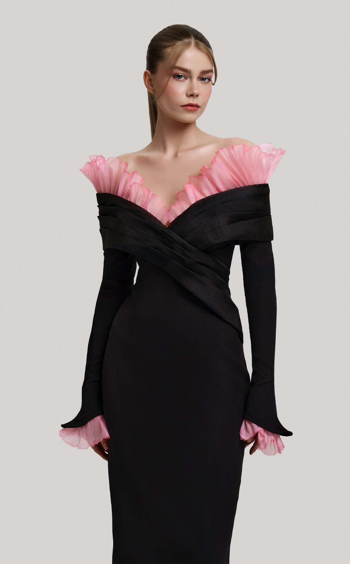Fouad Sarkis F02941 Couture Evening Gown