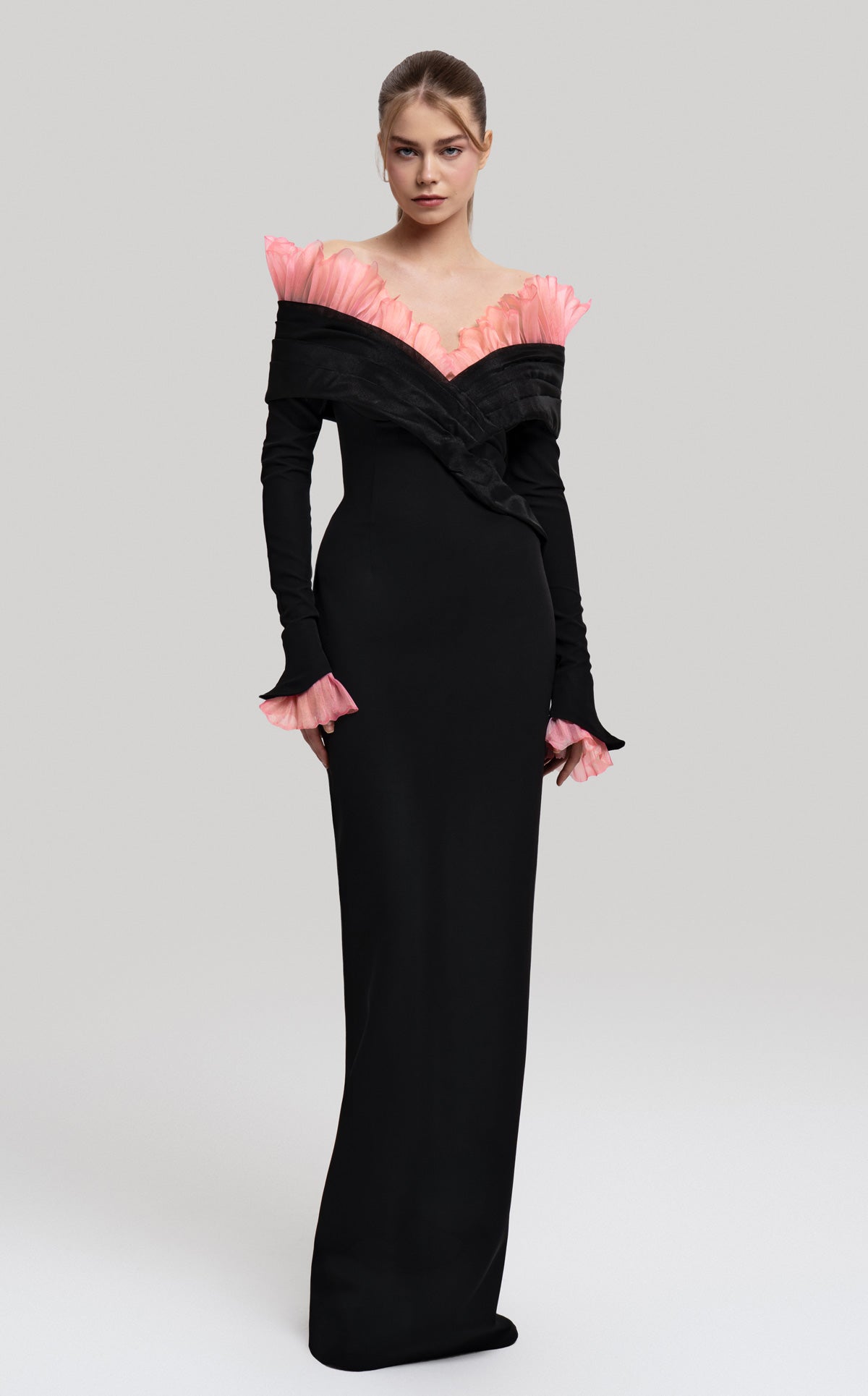 Fouad Sarkis F02941 Couture Evening Gown