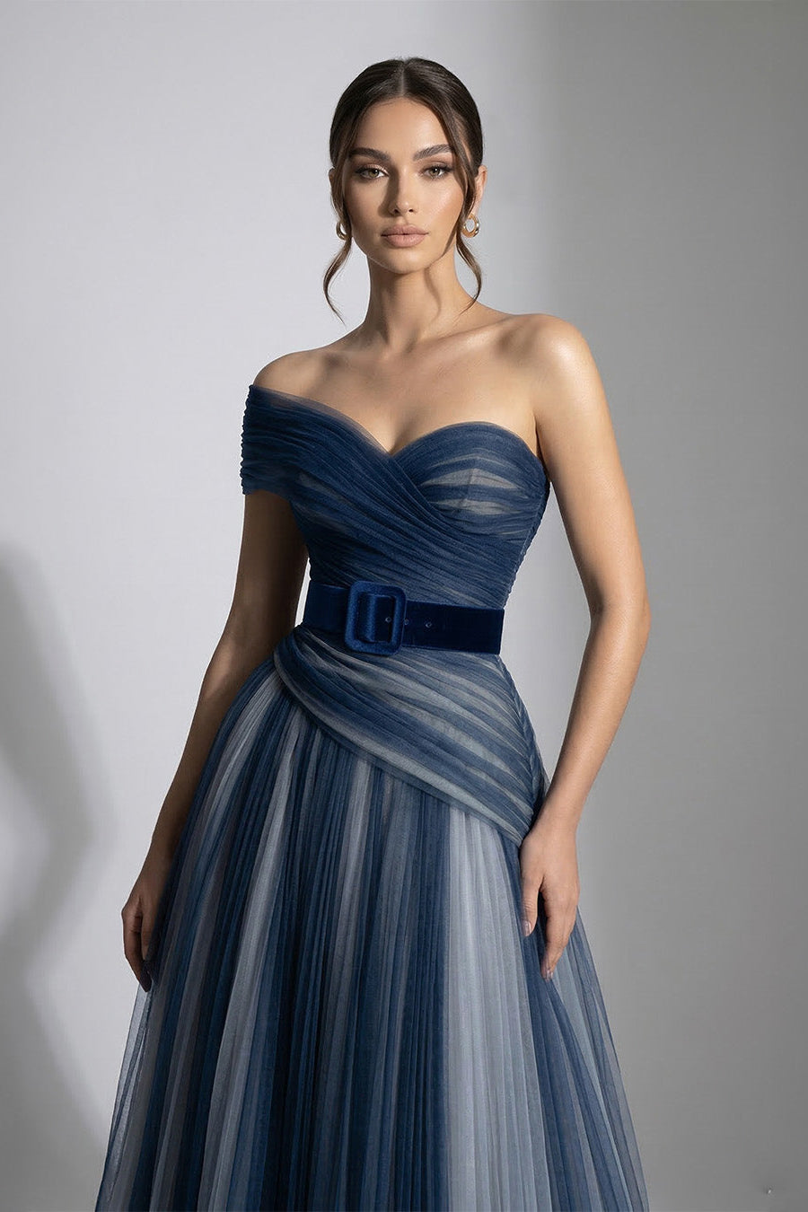 Fouad Sarkis F03008 Gradient Tulle Gown