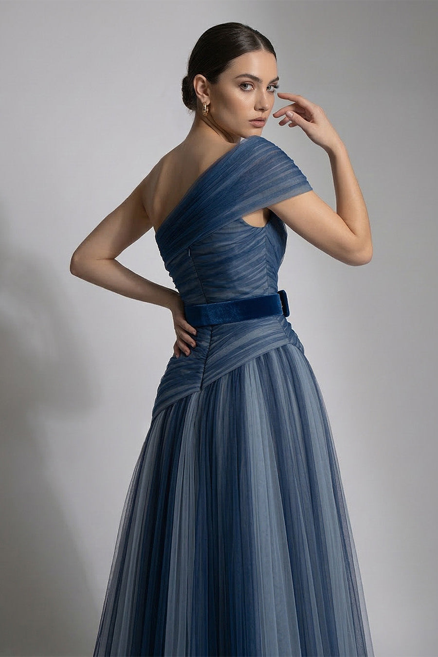 Fouad Sarkis F03008 Gradient Tulle Gown