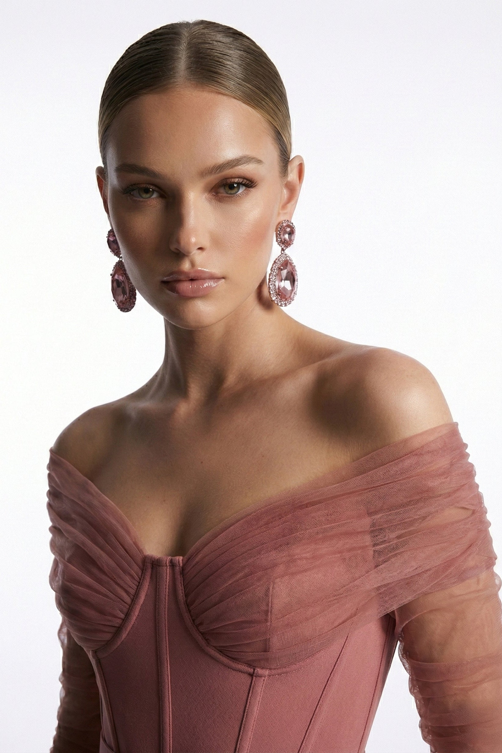 Fouad Sarkis F03013 Sculptural Bow Mermaid Gown