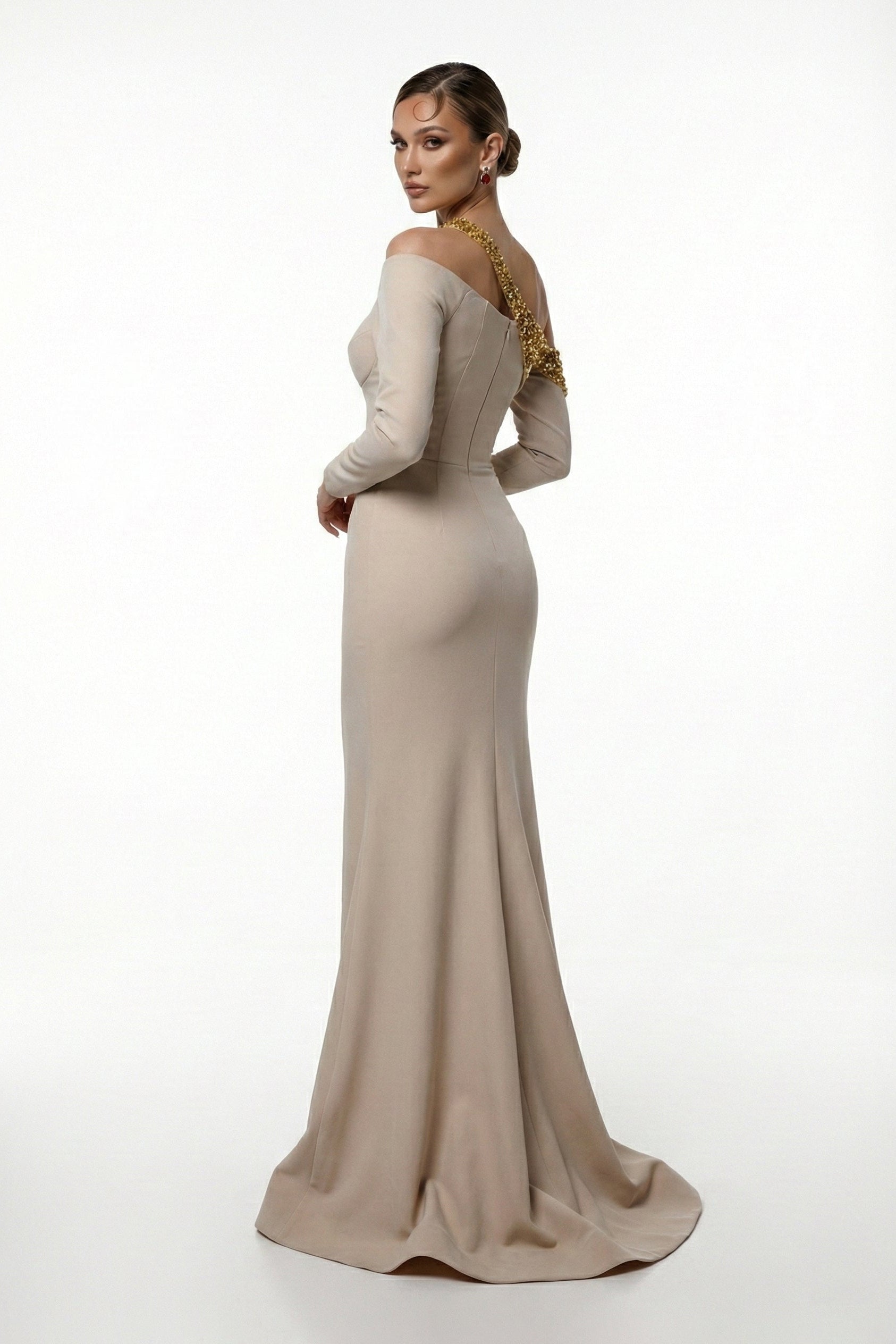 Fouad Sarkis F03030 Couture Evening Gown