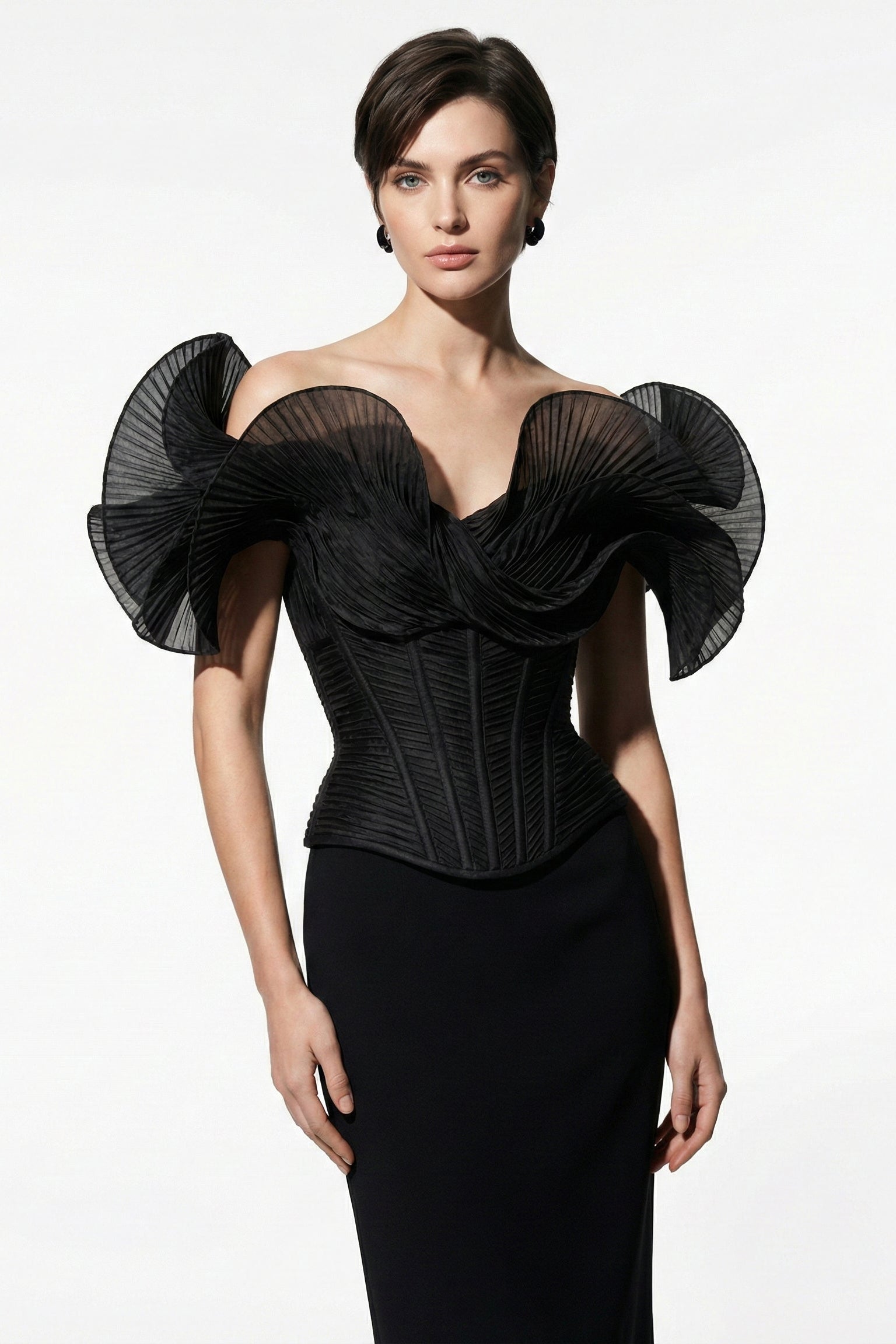 Fouad Sarkis F03032 Couture Evening Gown