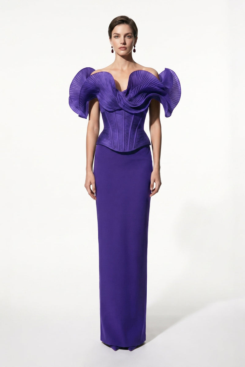 Fouad Sarkis F03032 Couture Evening Gown