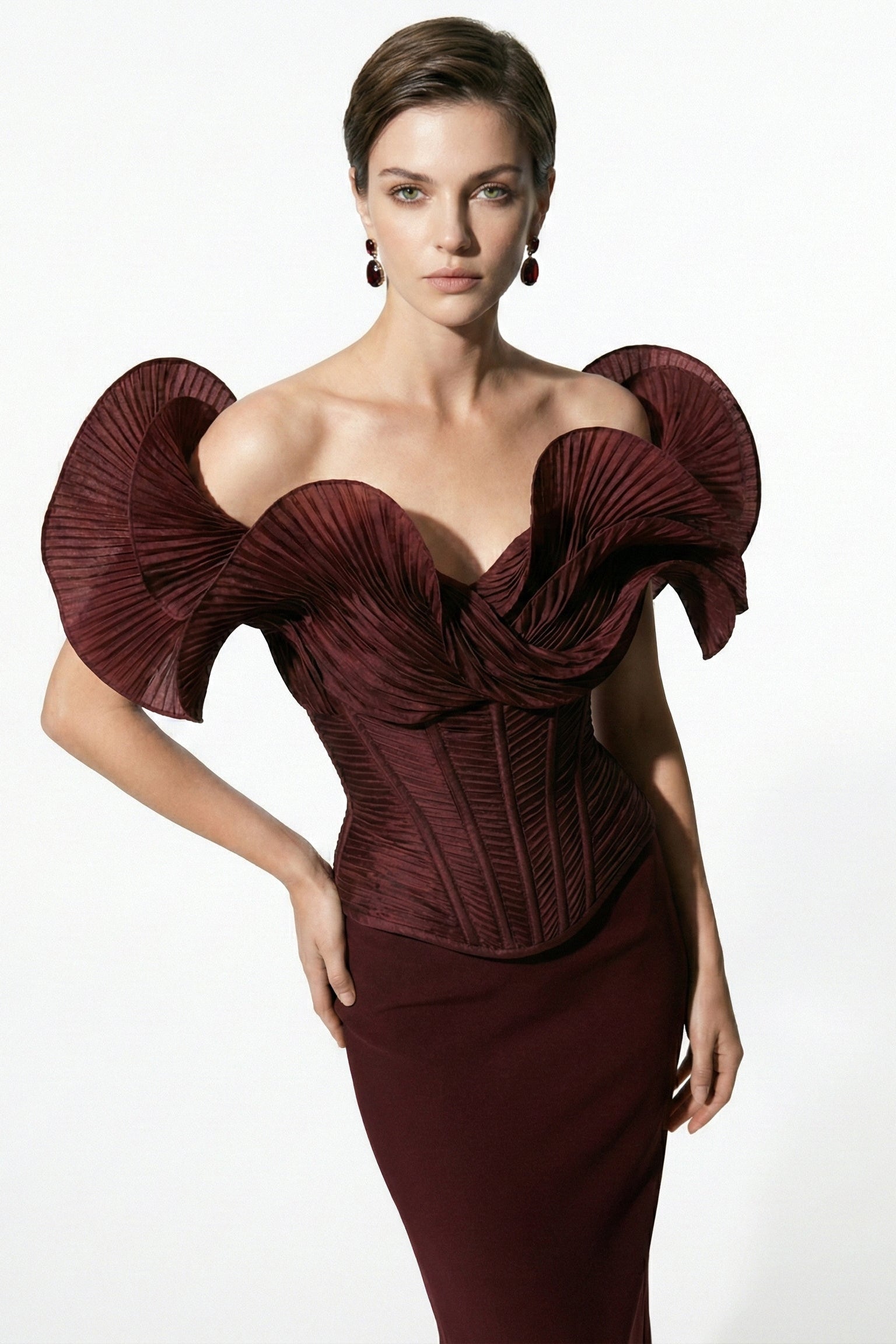Fouad Sarkis F03032 Couture Evening Gown