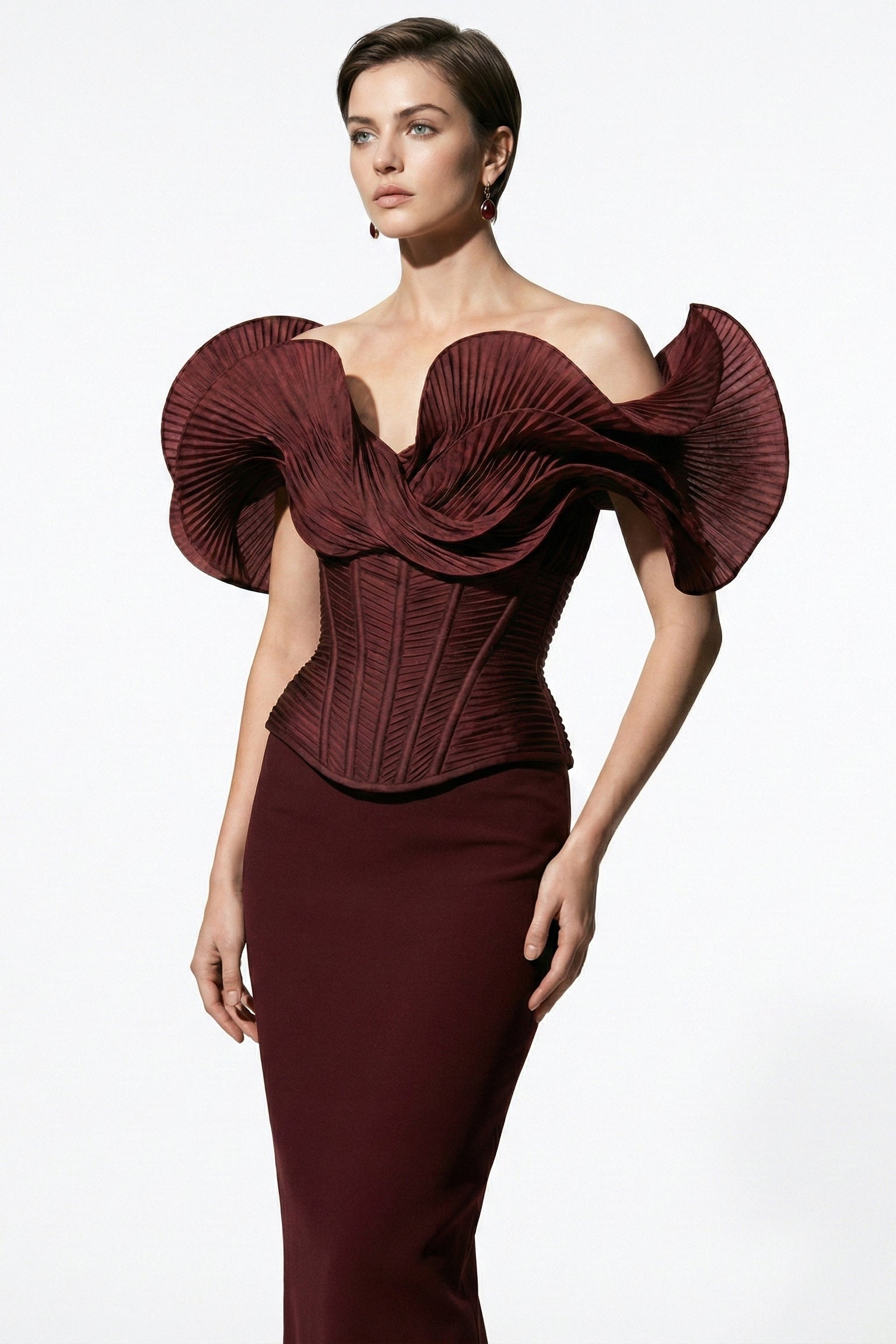 Fouad Sarkis F03032 Couture Evening Gown