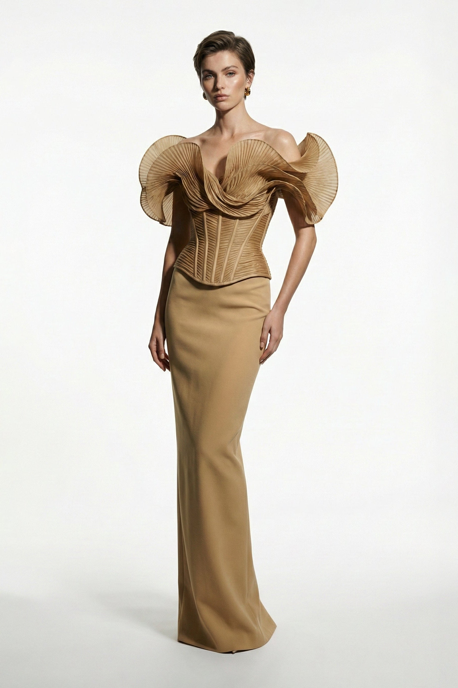 Fouad Sarkis F03032 Couture Evening Gown