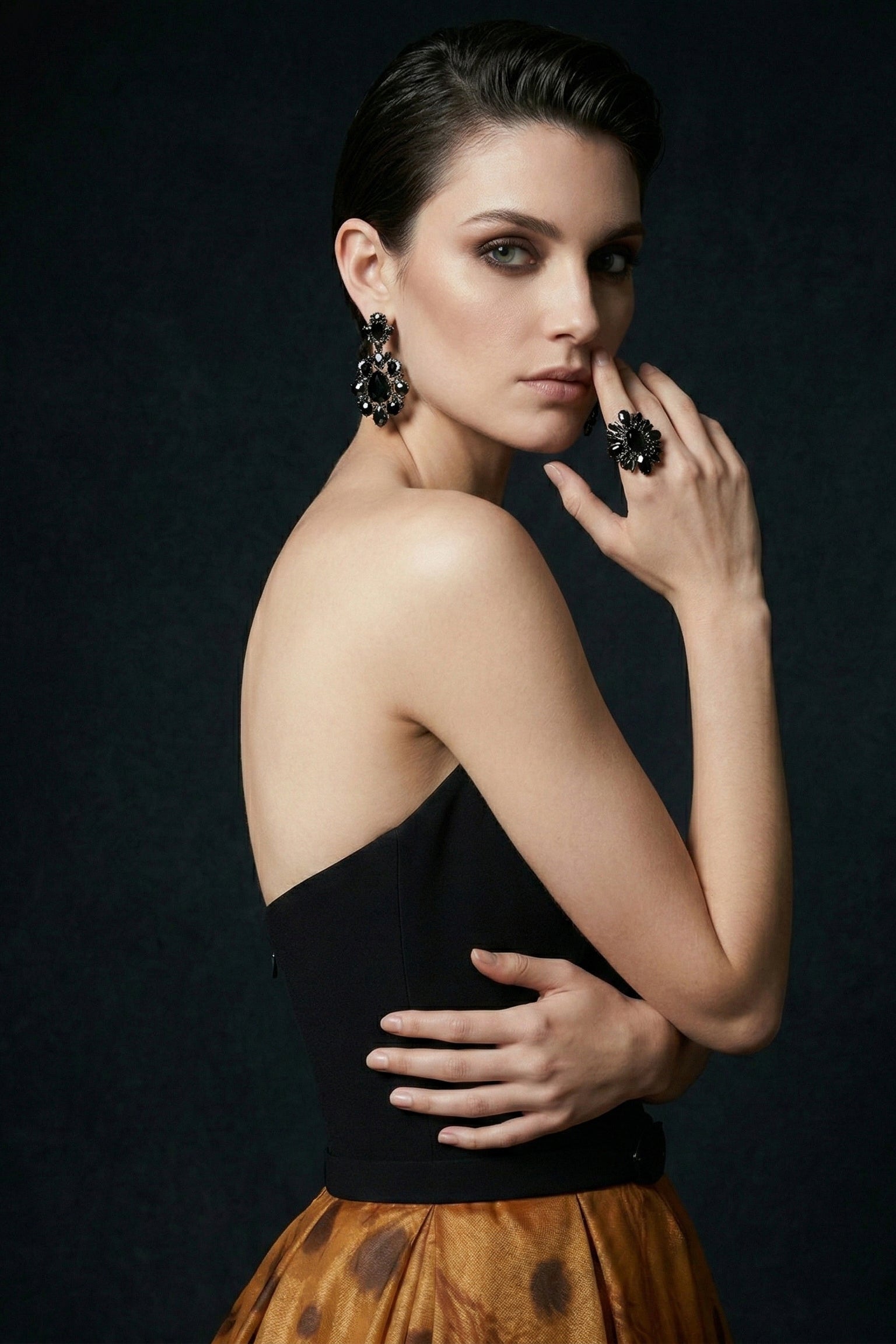 Fouad Sarkis F03034 Couture Evening Gown