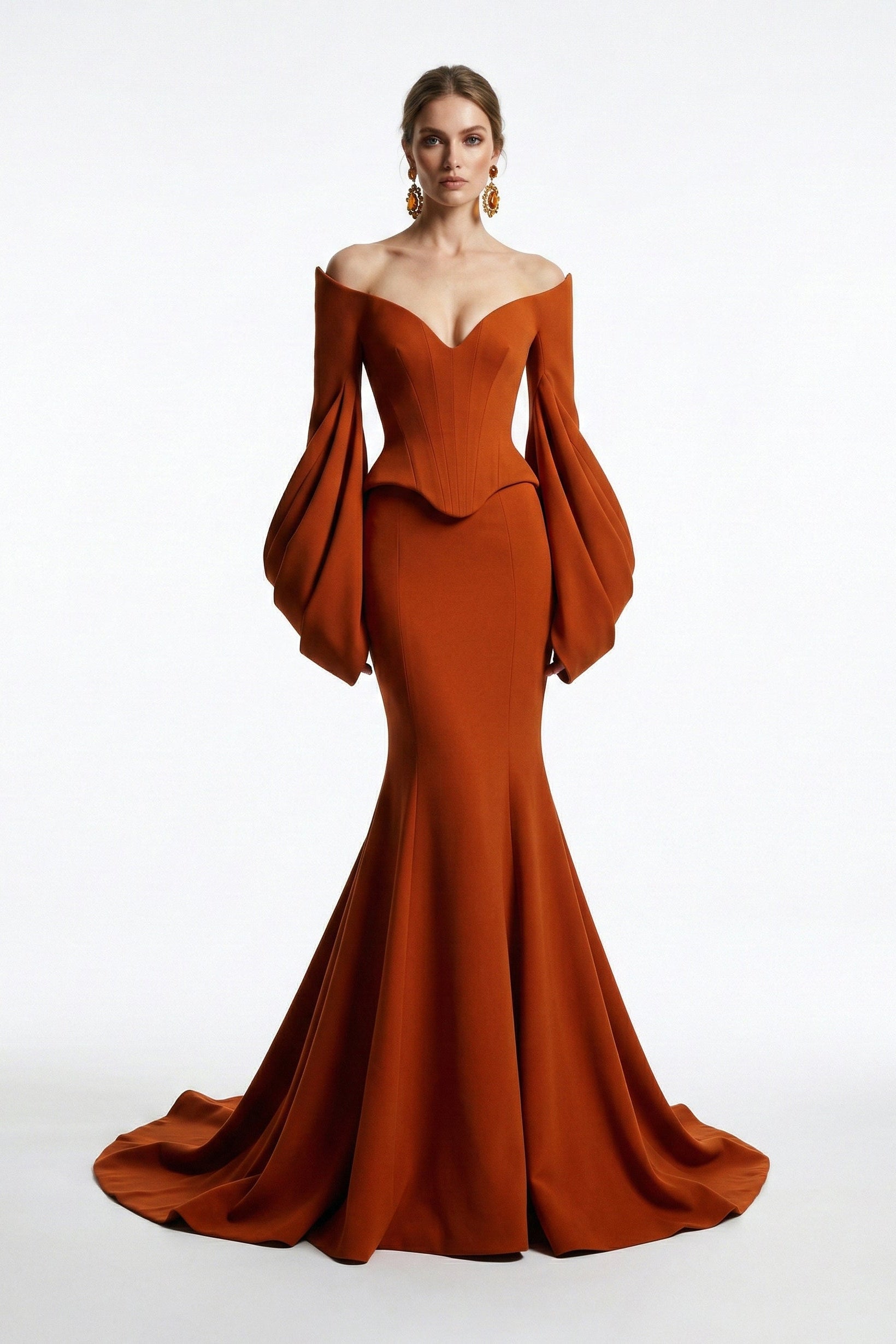 Fouad Sarkis F03036 Couture Evening Gown