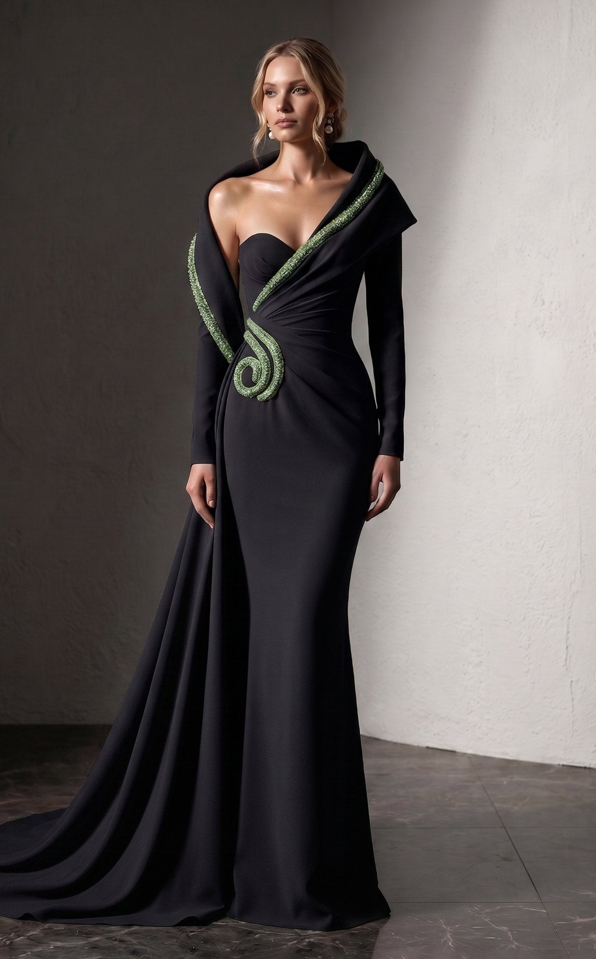 Fouad Sarkis F03038 Couture Evening Gown