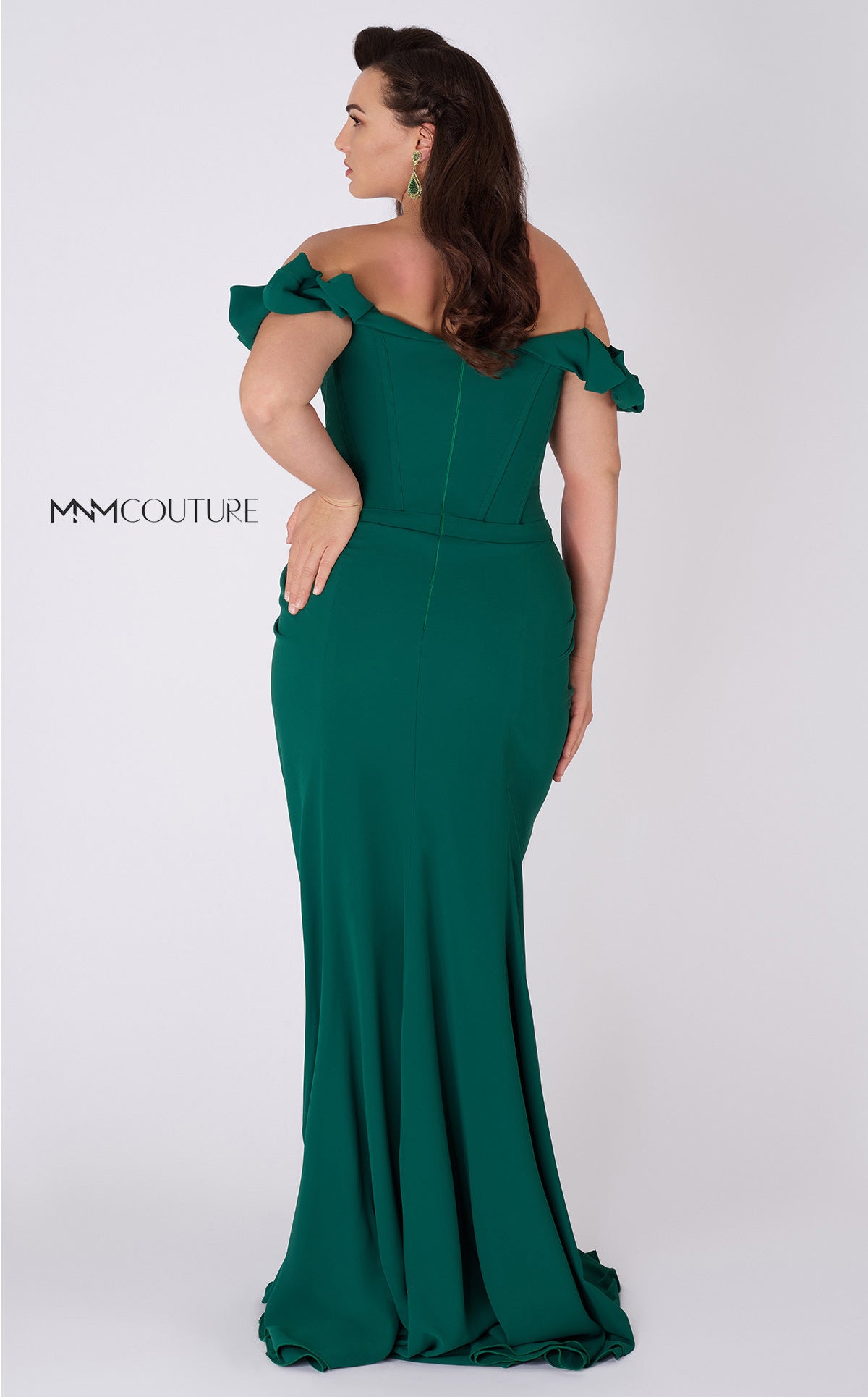 Ruffled Off-Shoulder Sleeve Sheath Dress G0665