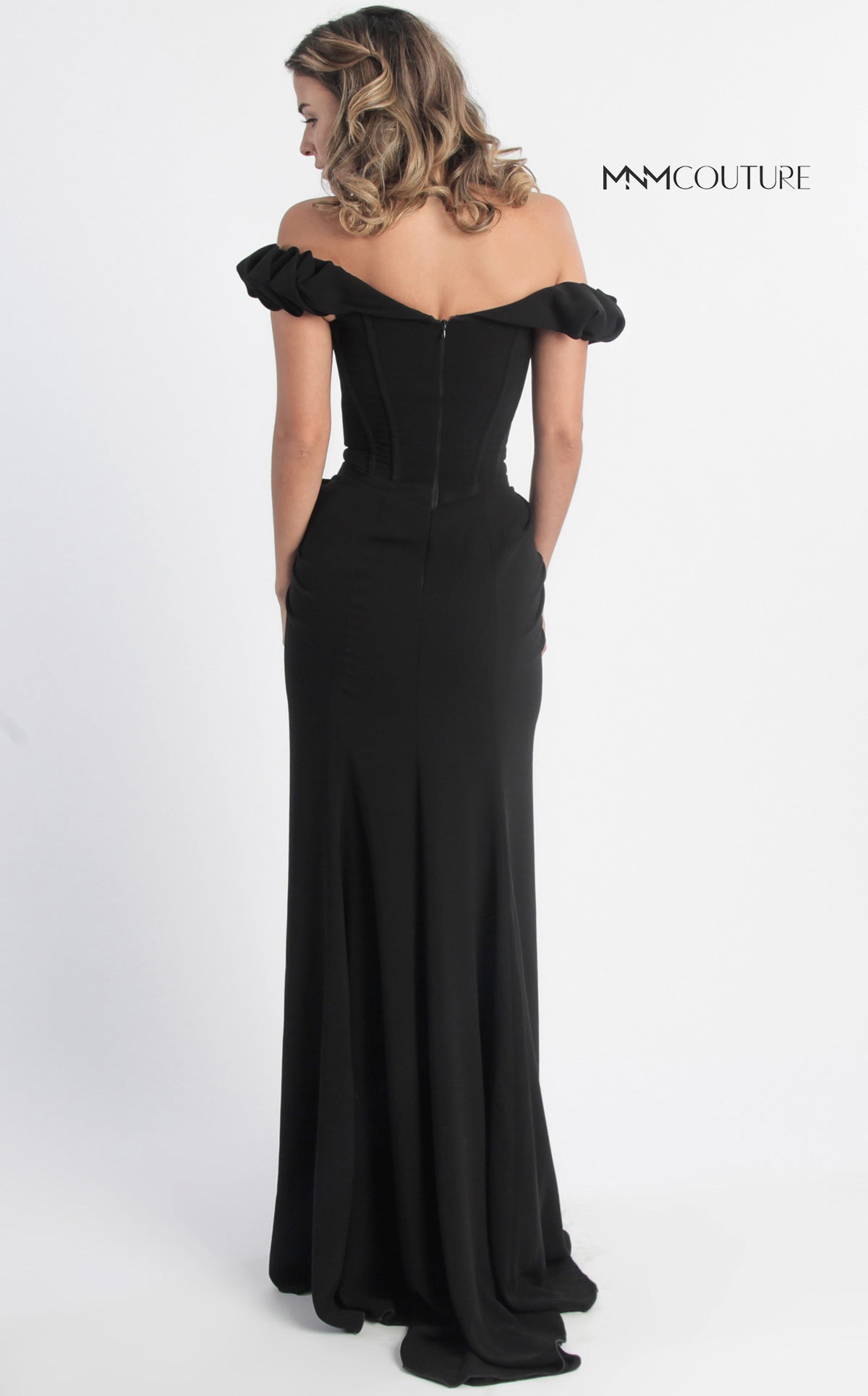 Ruffled Off-Shoulder Sleeve Sheath Dress G0665