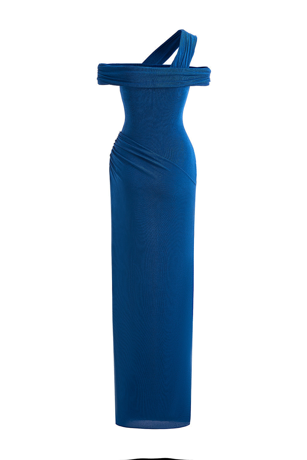 Mirer - Plumeria Sheath Elastance Jersey Maxi Dress