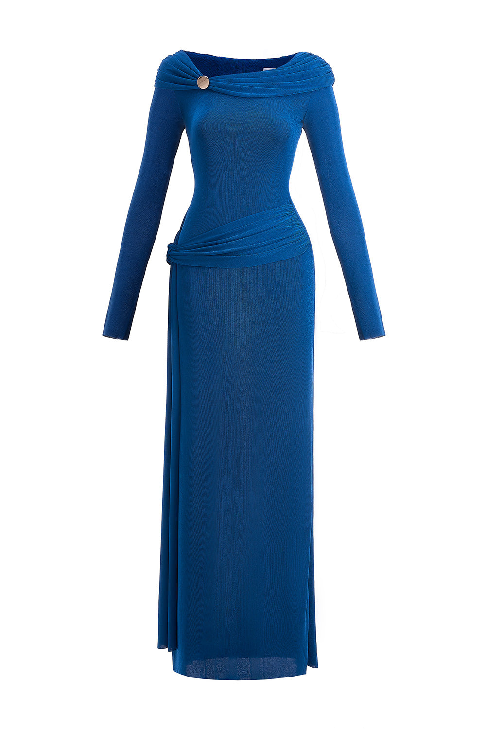 Mirer - Dandelion Sheath Elastance Jersey Maxi Dress