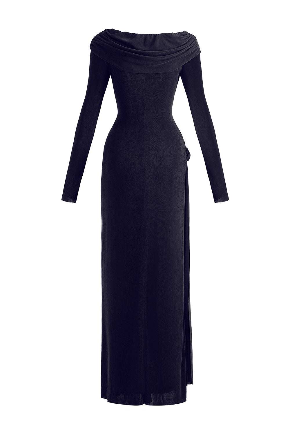 Mirer - Dandelion Sheath Elastance Jersey Maxi Dress
