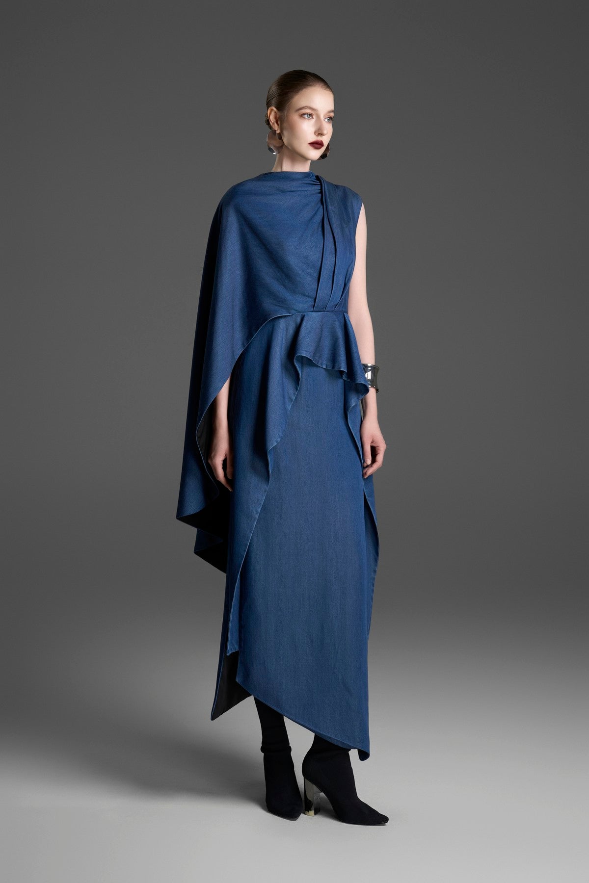 Blue Cascade Dress