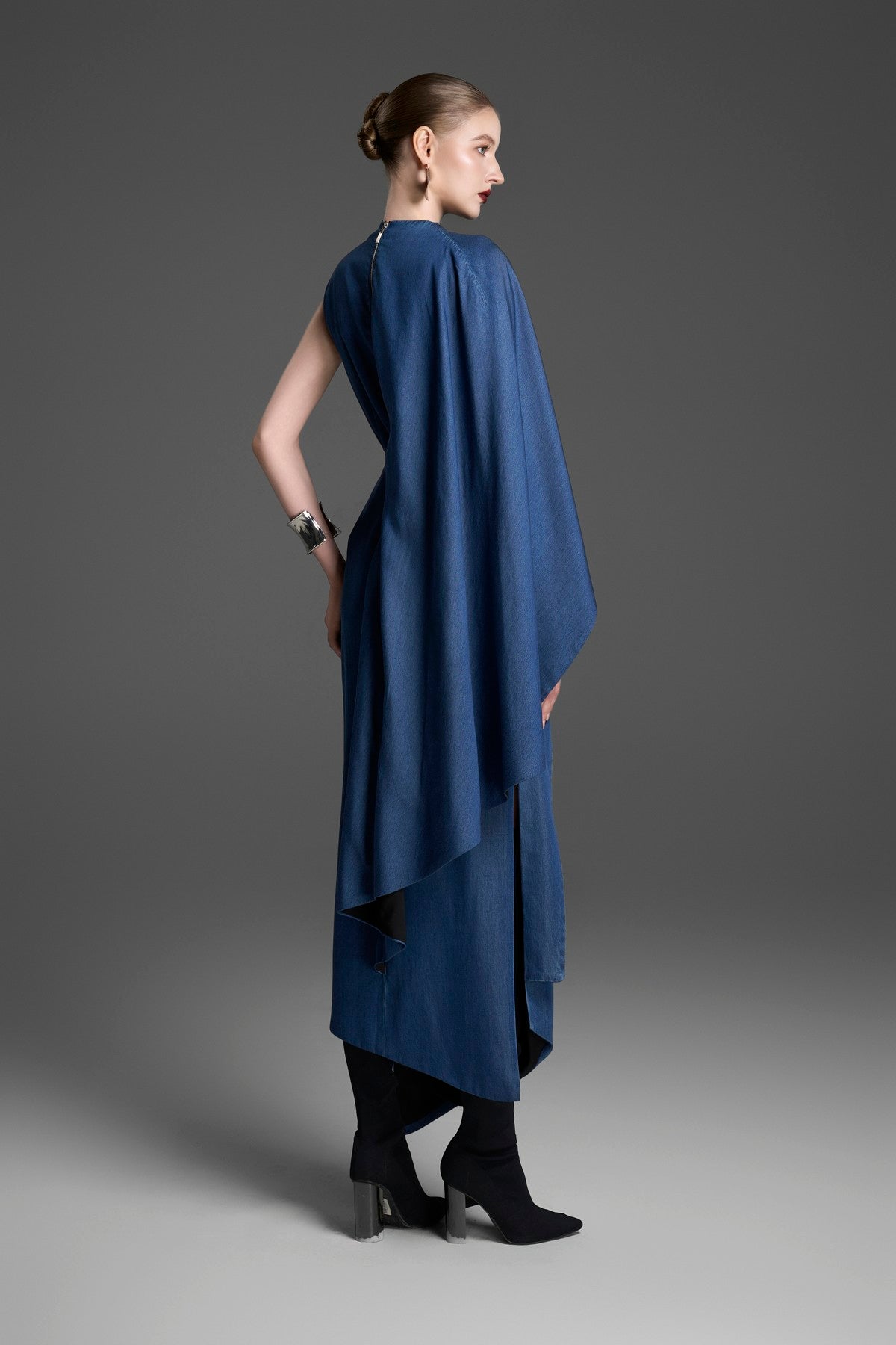 Blue Cascade Dress