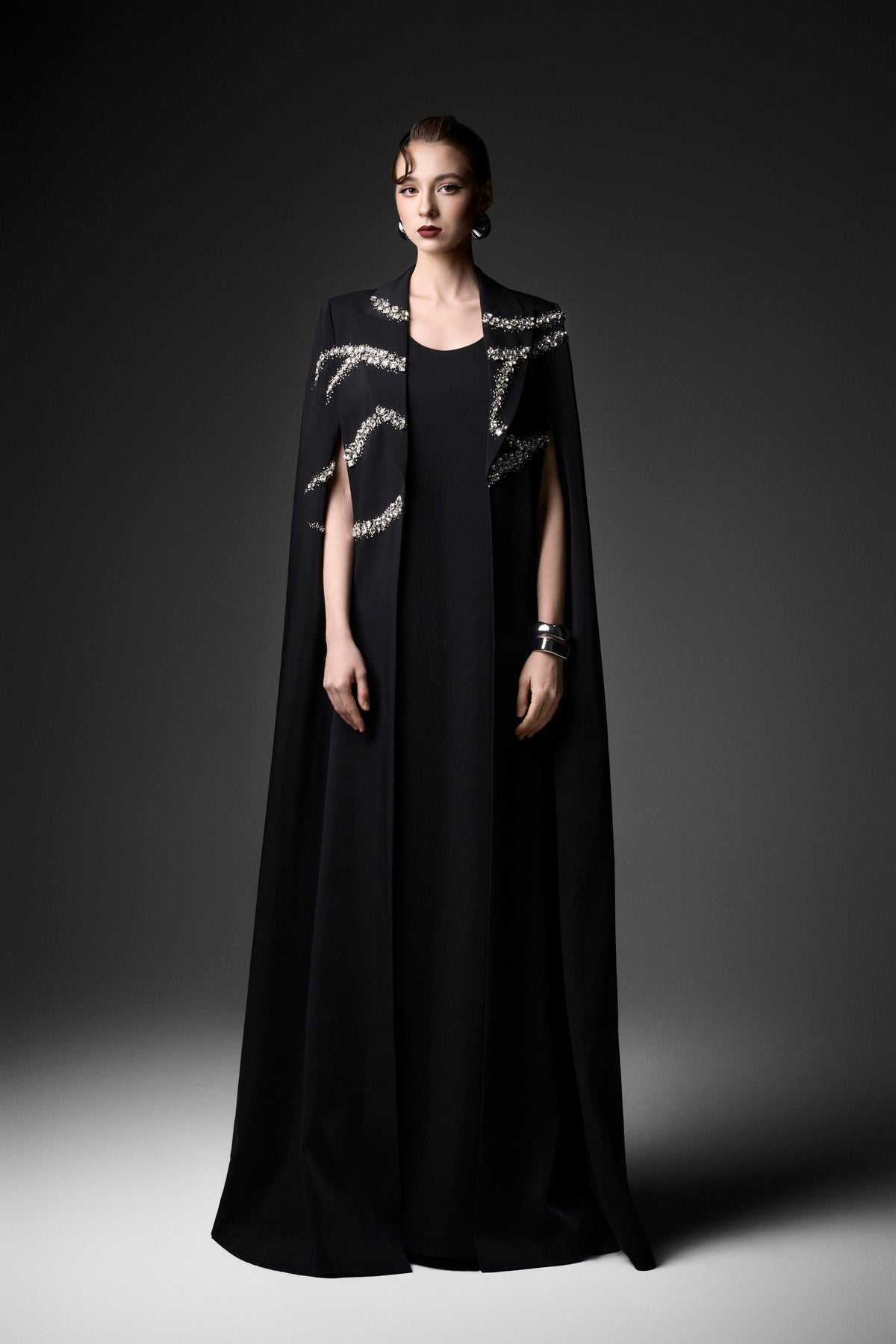 Wave Satin Cape