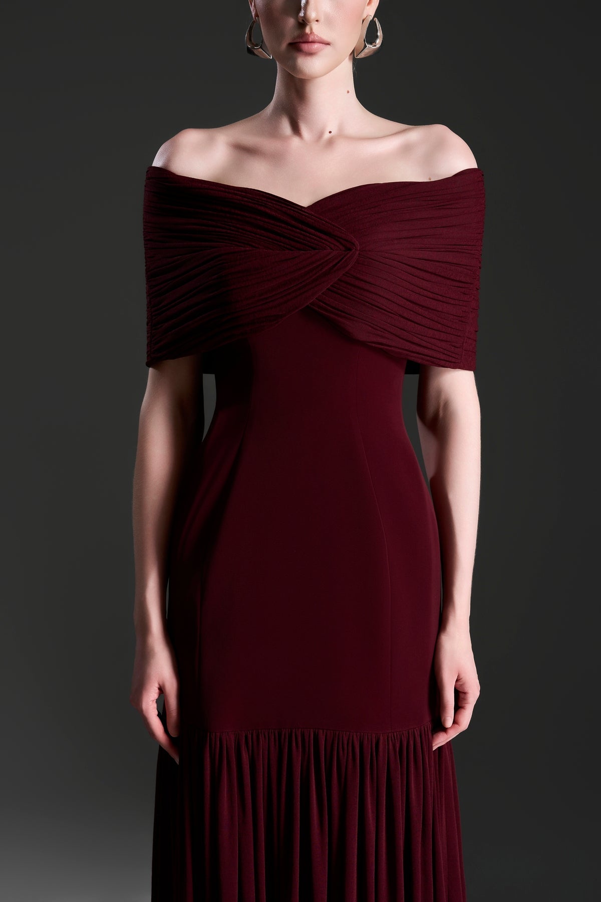 Pleated Flare Dress