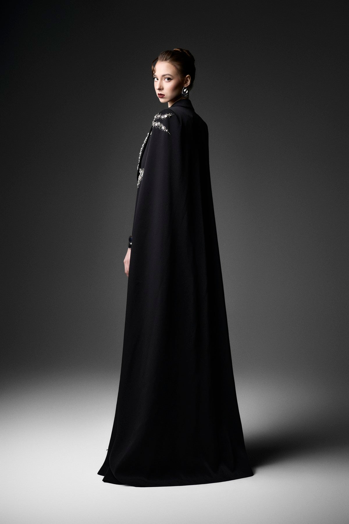 Wave Satin Cape