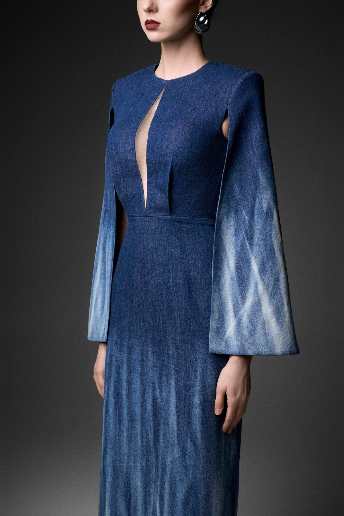 Ombré Cape Dress