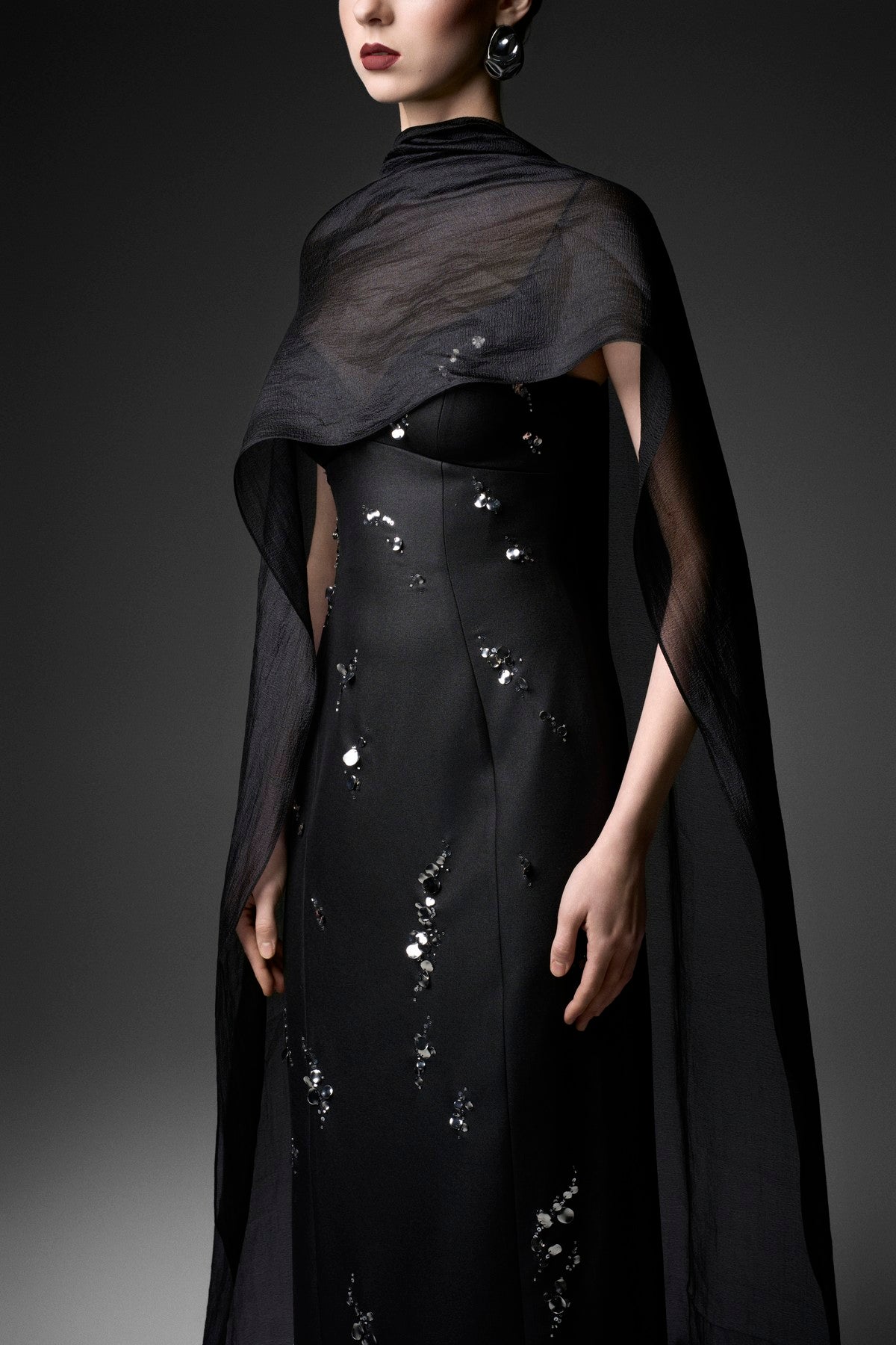 Cat-Eye Column Dress