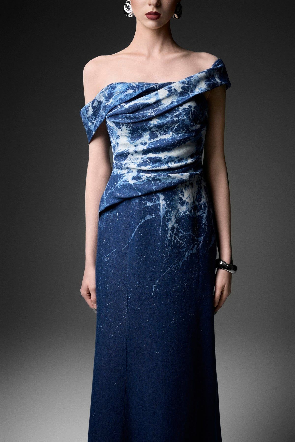 Marble Denim Dress