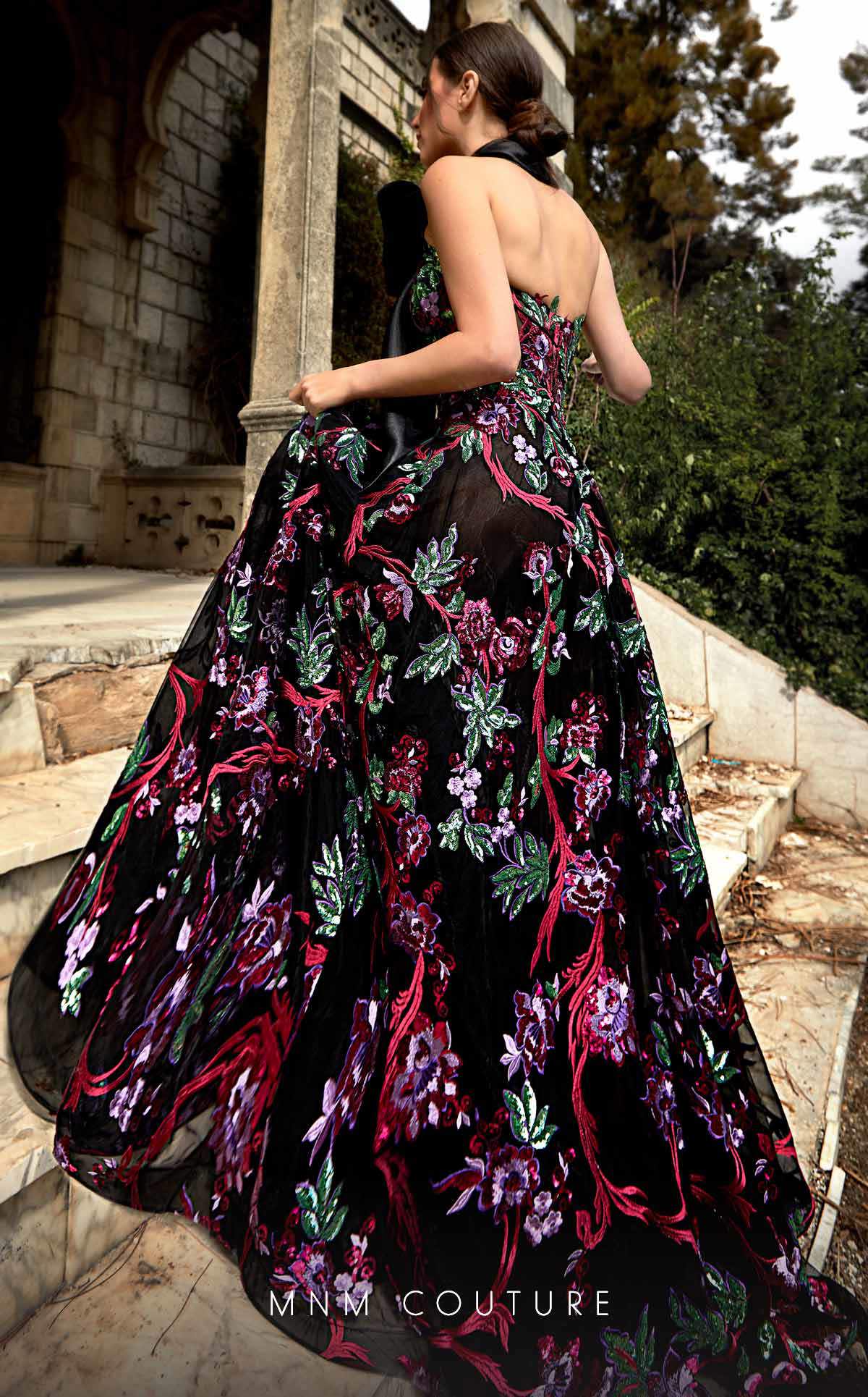 Black Mesh Ball Gown Majesty Style K3951