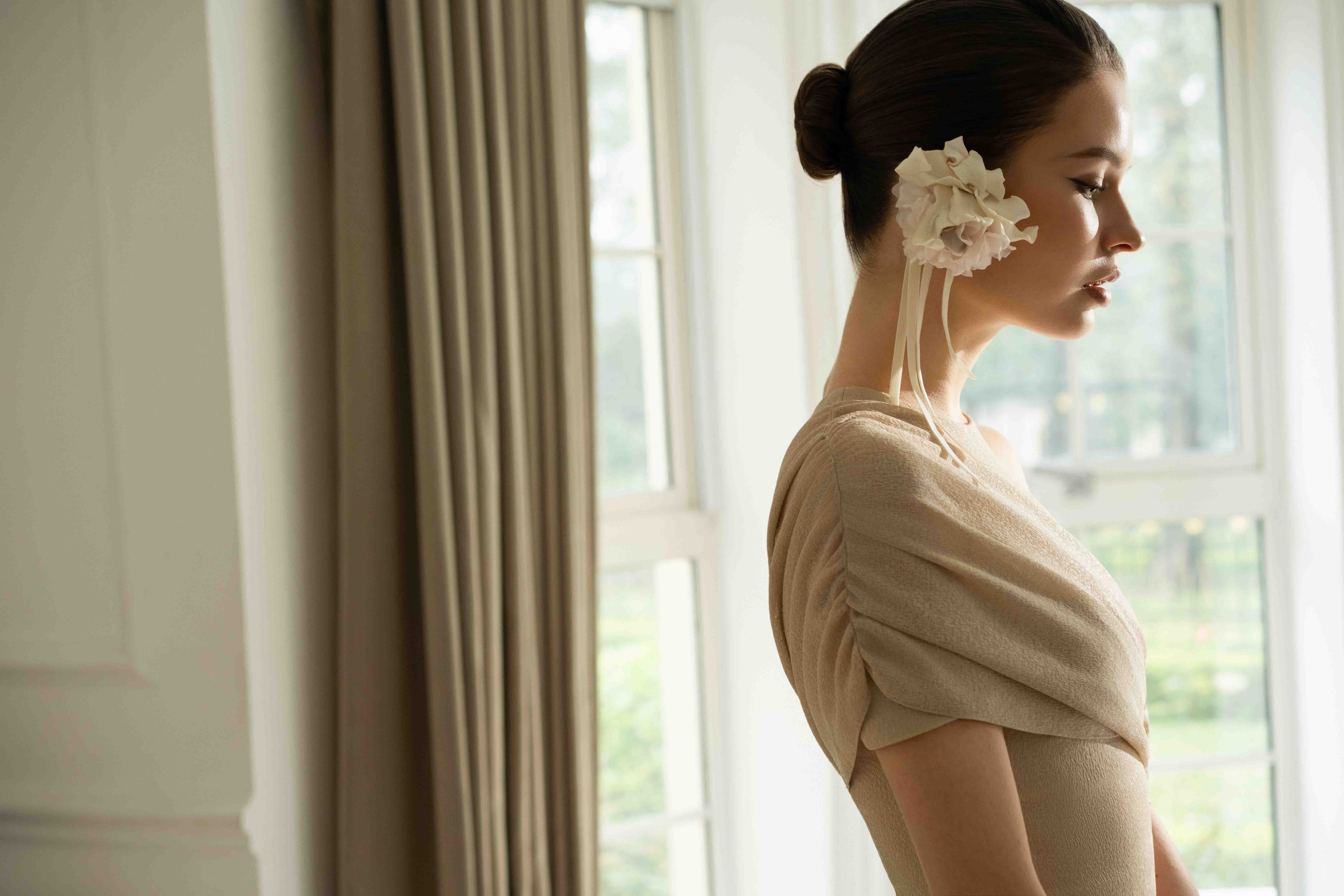 One-Shoulder Draped Mermaid Dress