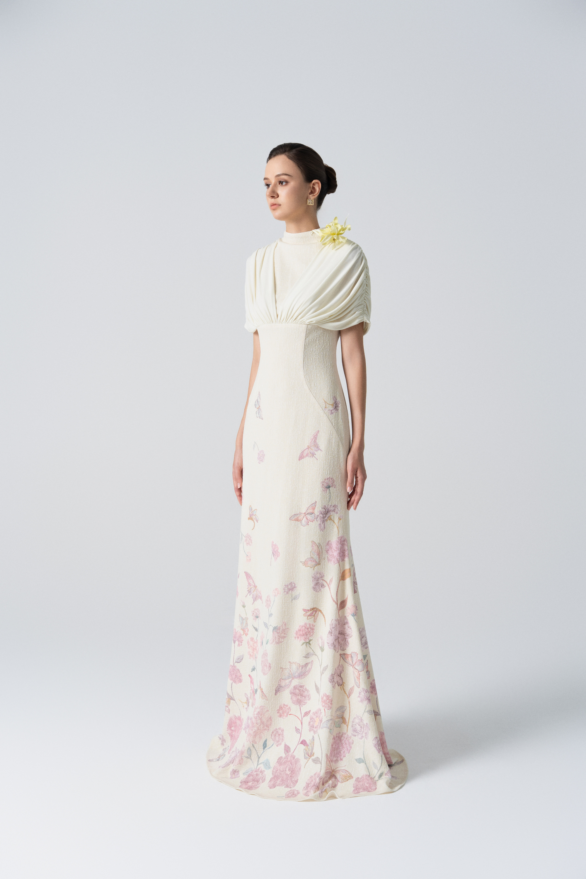 Petal Whisper Gown in Angel Wing