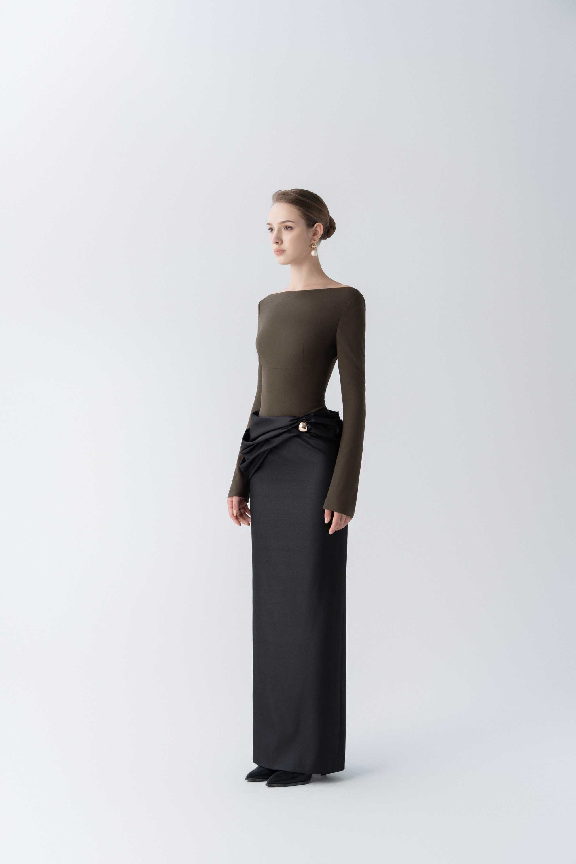 Lustre Knot Pencil Dress