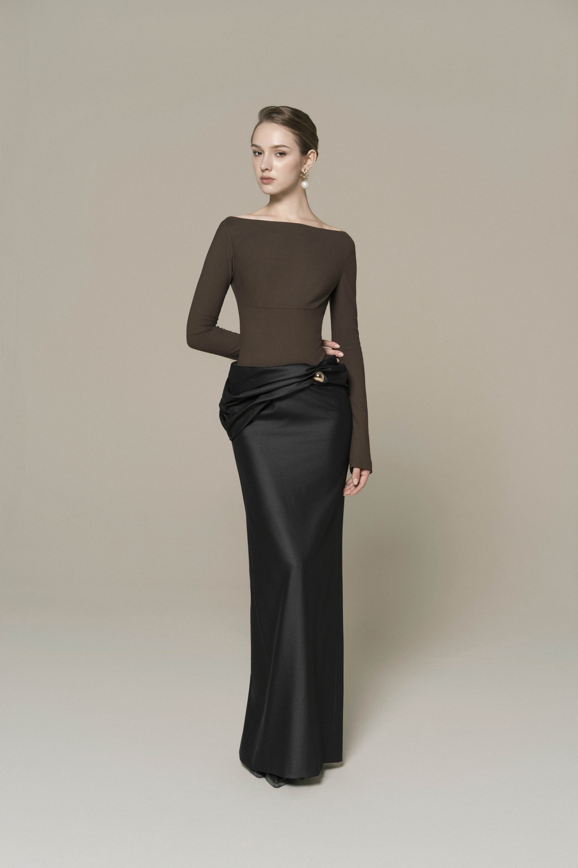 Lustre Knot Pencil Dress